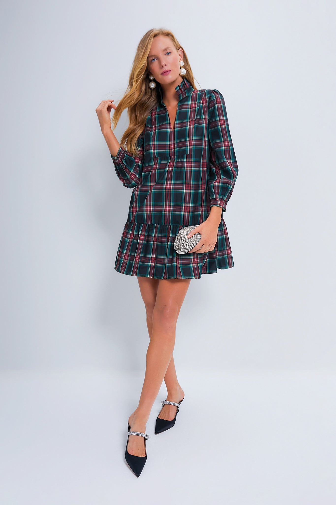Highland Tartan Palmerston Dress-Charming Tale Store