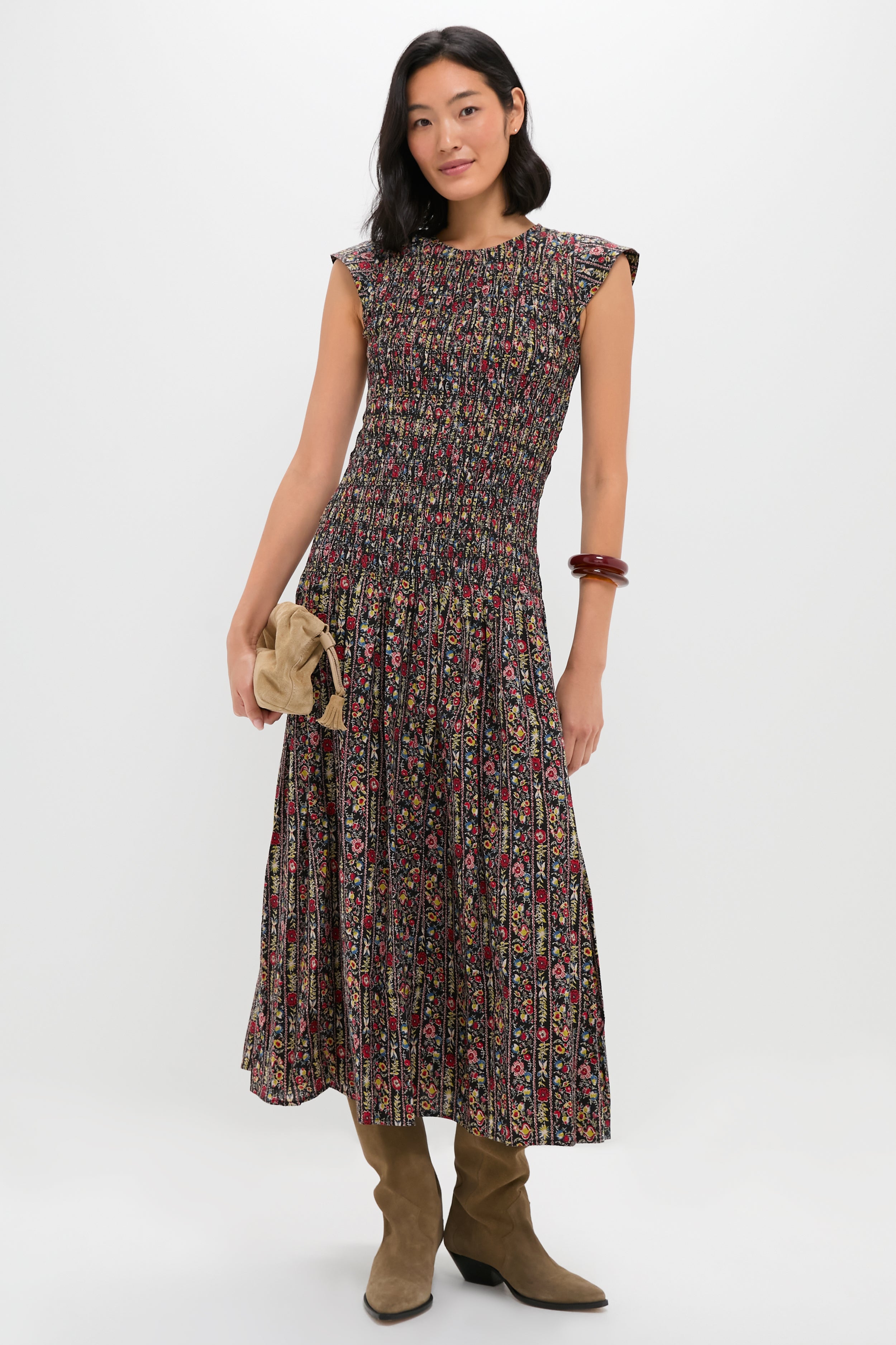 Garland Print Paramour Dress-Charming Tale Store