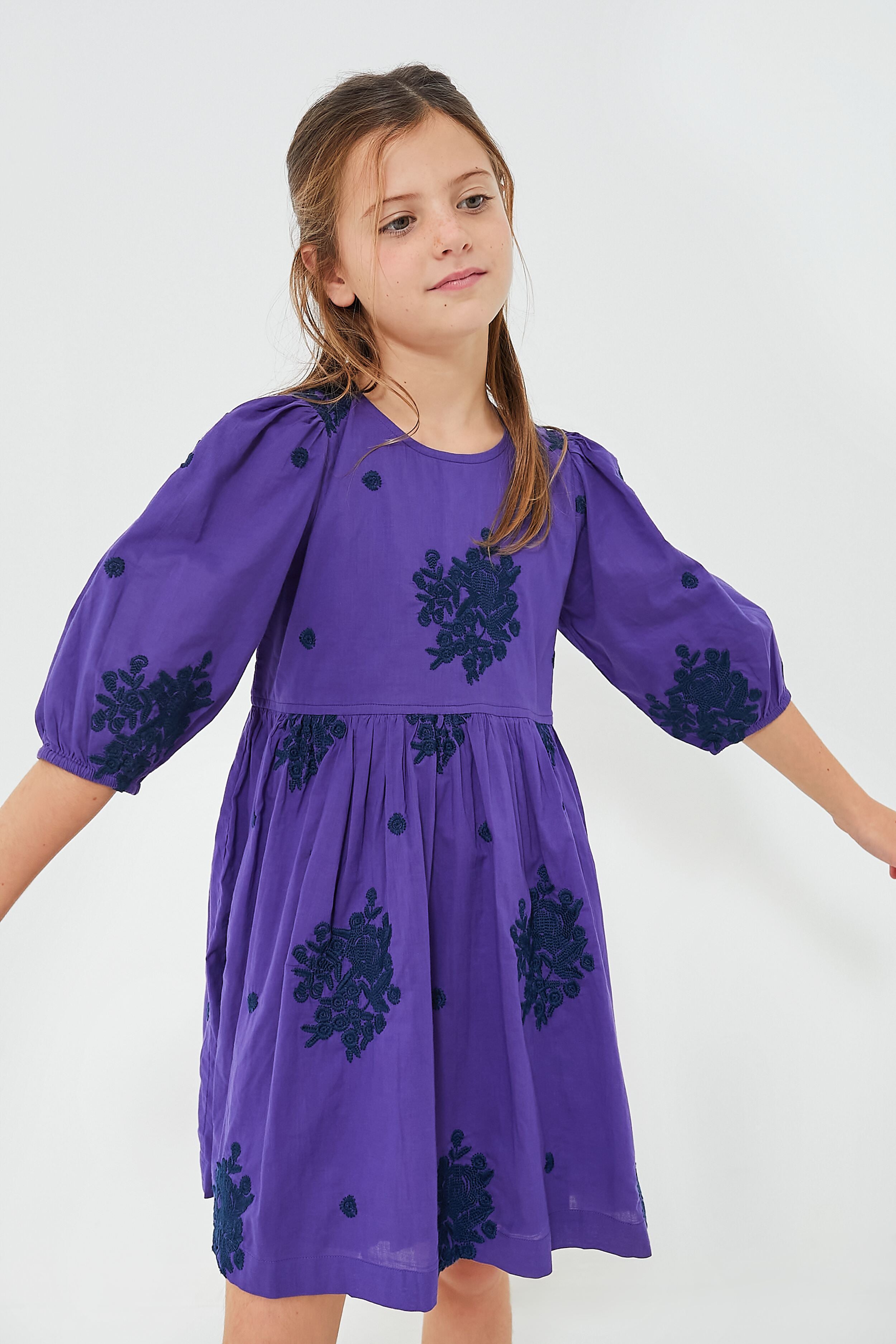 Royal Purple Brooke Dress-Charming Tale Store