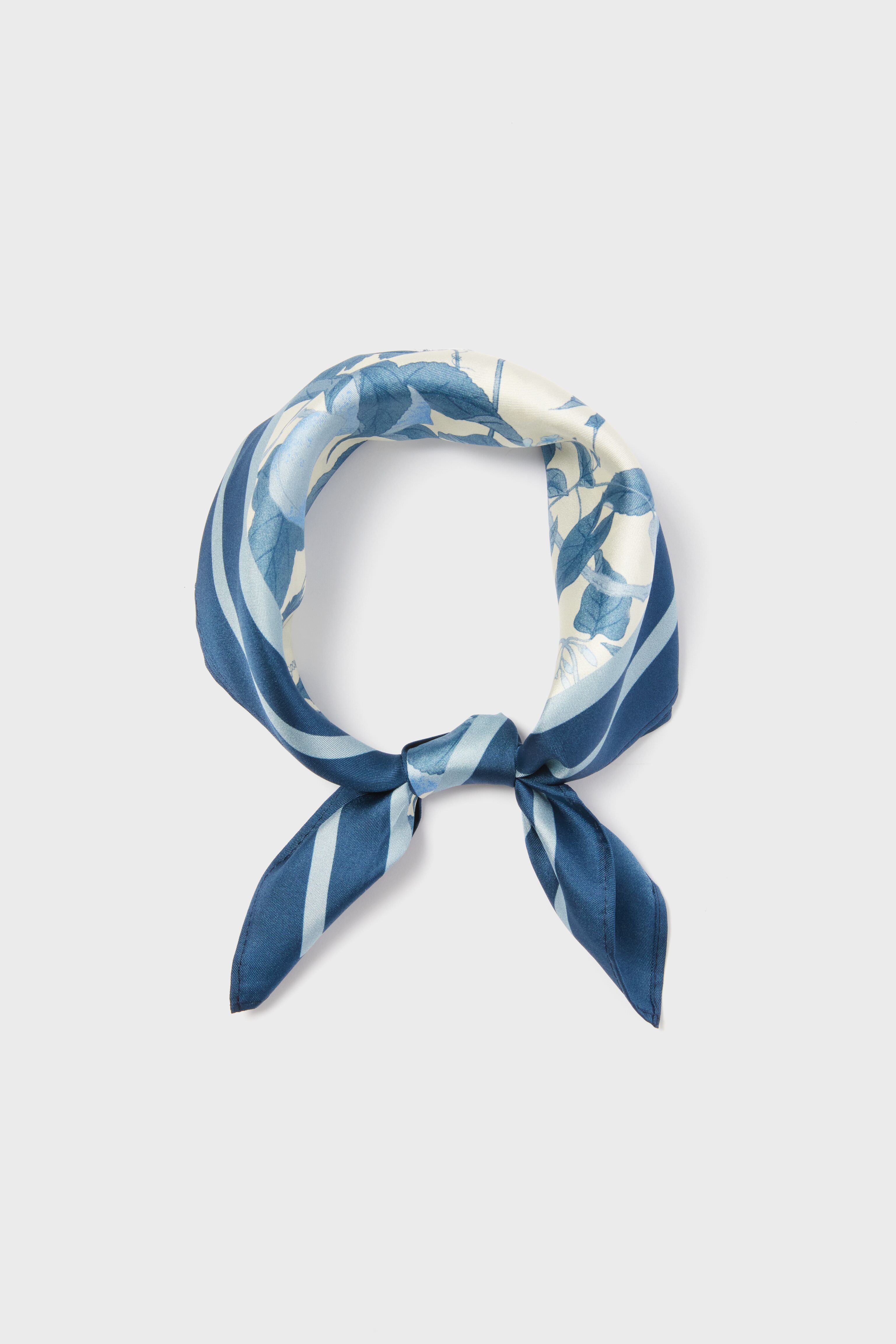 Bonnie Blossom Small Silk Scarf-Charming Tale Store