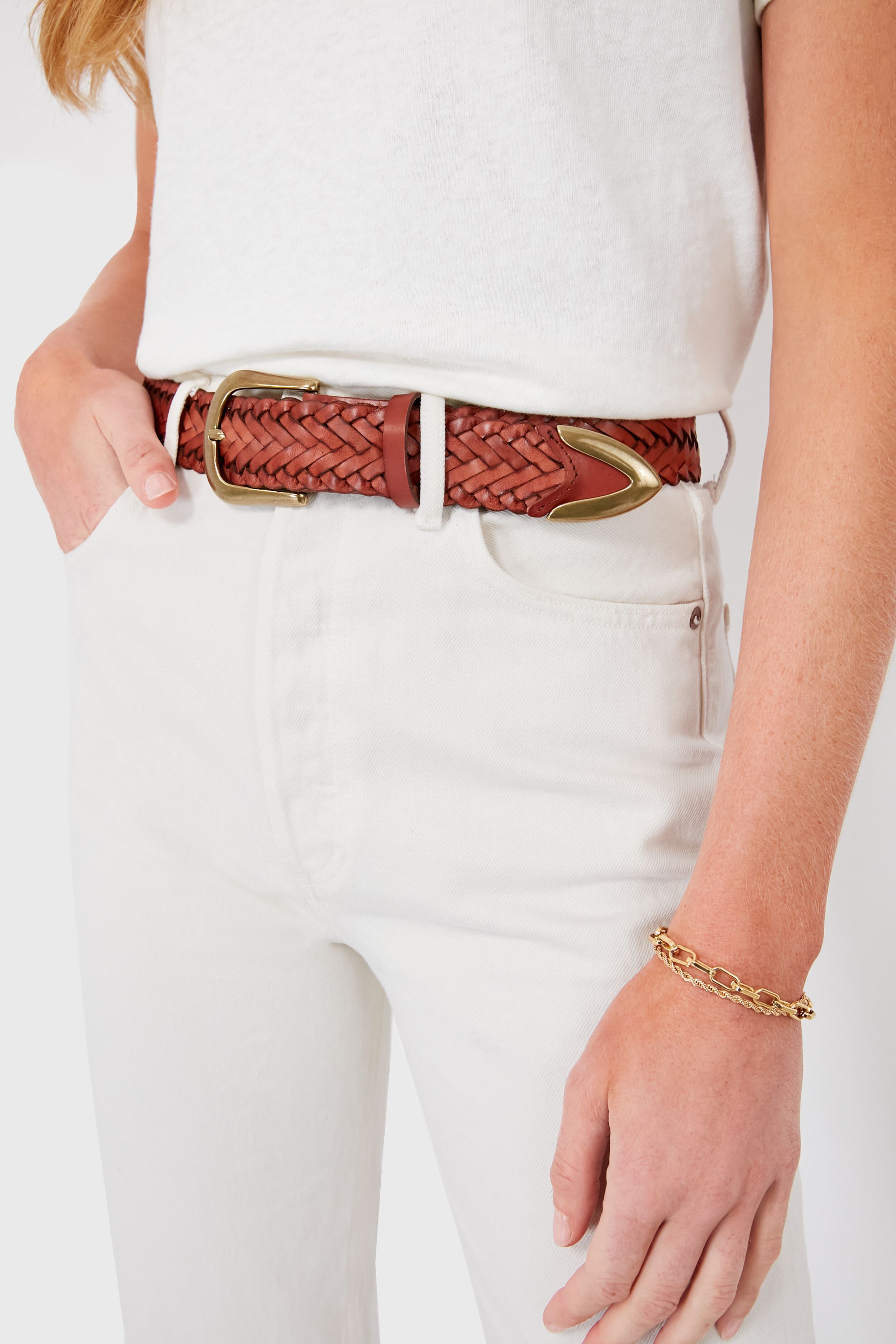Brandy Tiana Braid Belt-Charming Tale Store