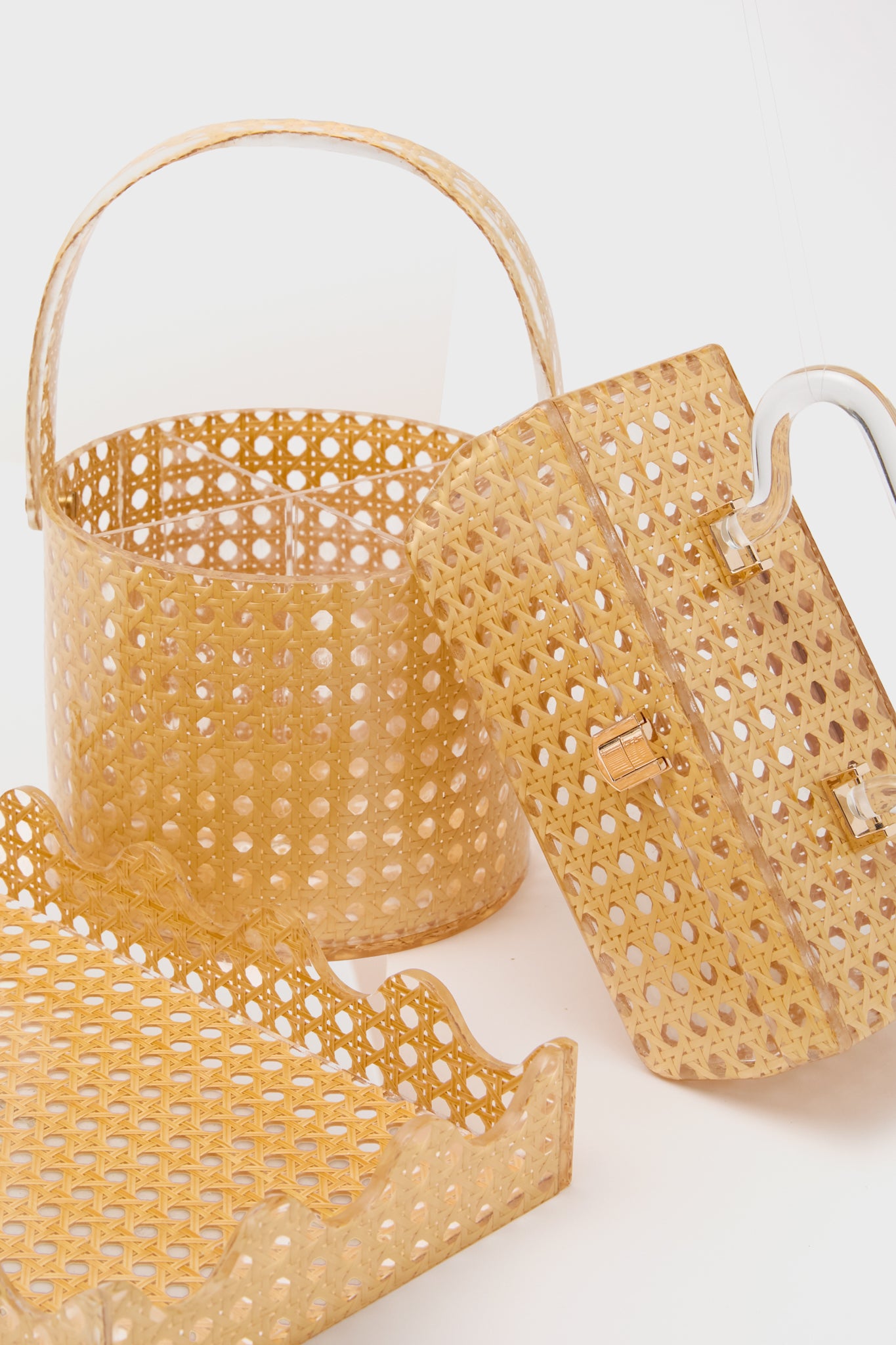 Cane Acrylic Catch All Tray-Charming Tale Store