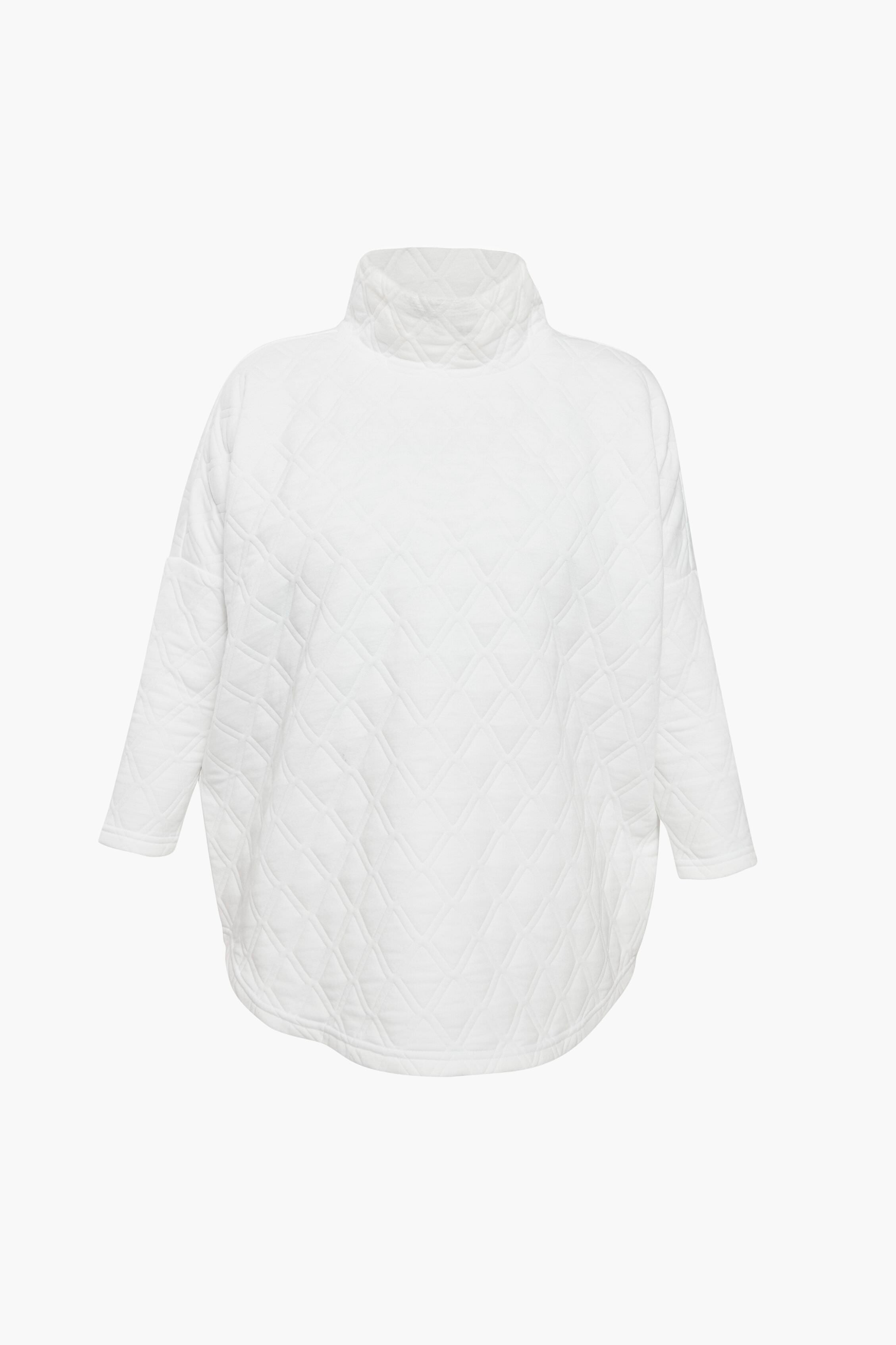 White Funnel Ally Swing Sweatshirt-Charming Tale Store