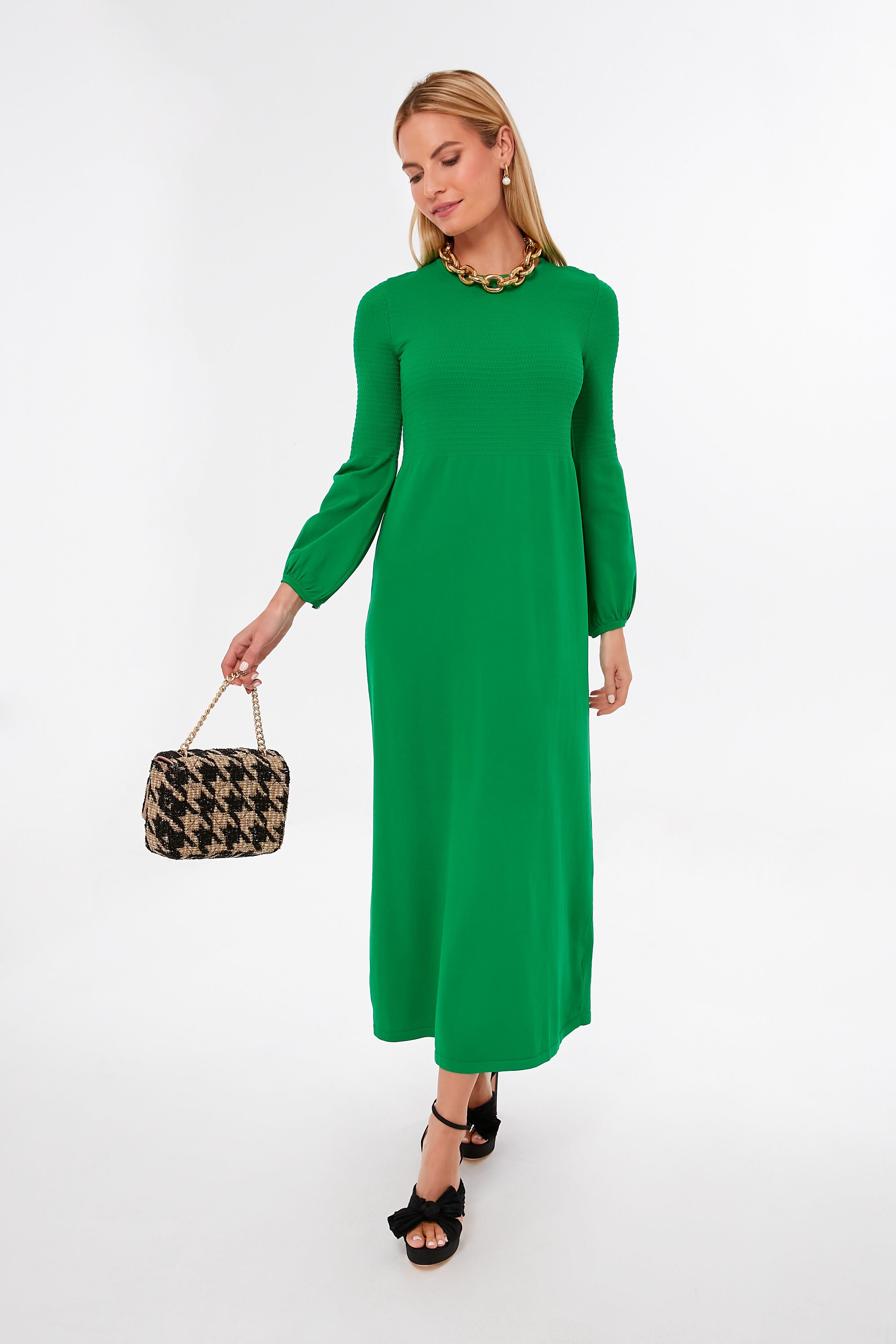 Emerald Green Lennox Dress-Charming Tale Store