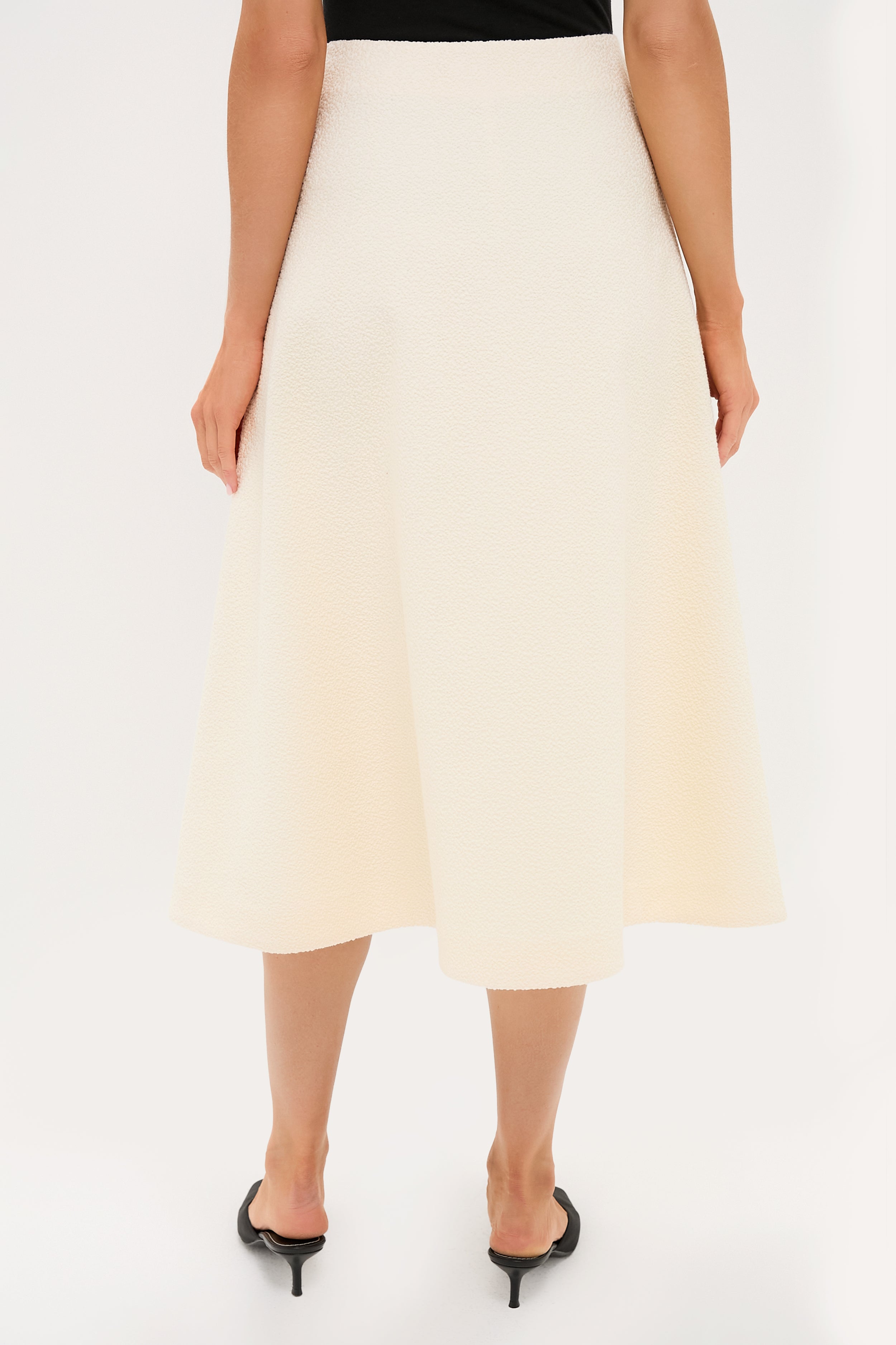 Cream Boucle Nicolette Skirt-Charming Tale Store