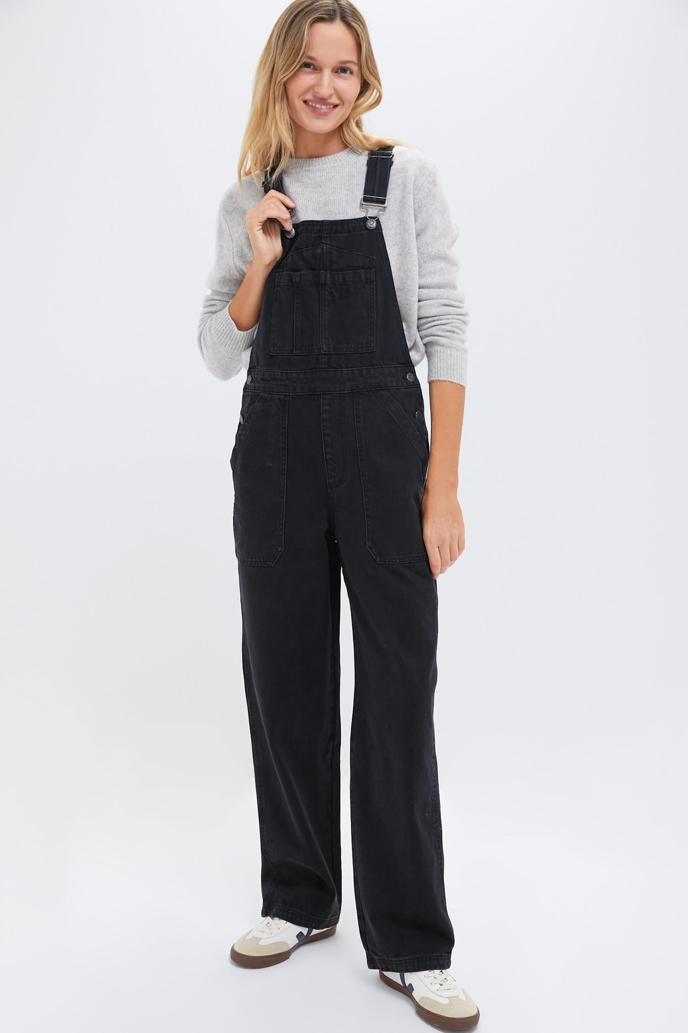 Washed Black Lili Overalls-Charming Tale Store