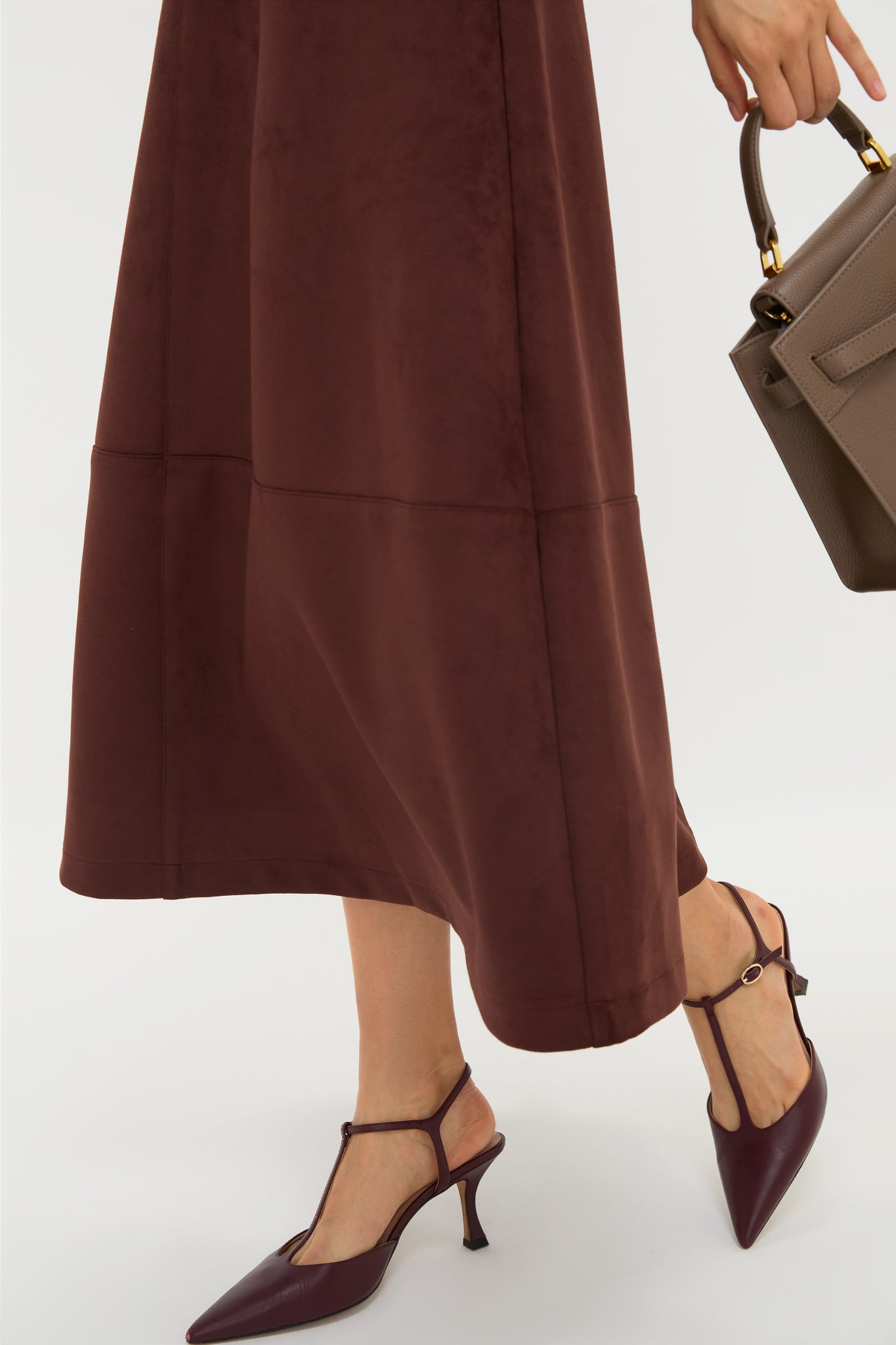 Ganache Vegan Suede Veronica Skirt-Charming Tale Store
