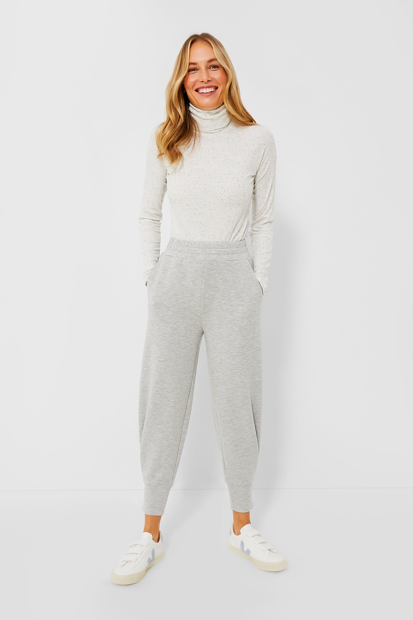 Grey Marl The Relaxed Pant 25-Charming Tale Store