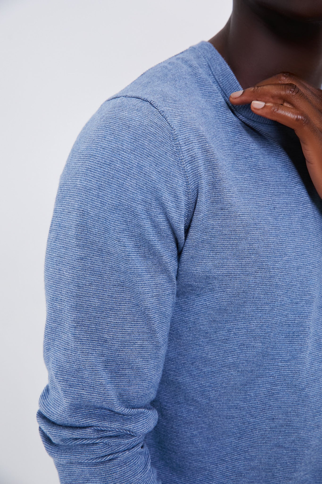 Sea Coast Heather Movement Crewneck Sweater-Charming Tale Store