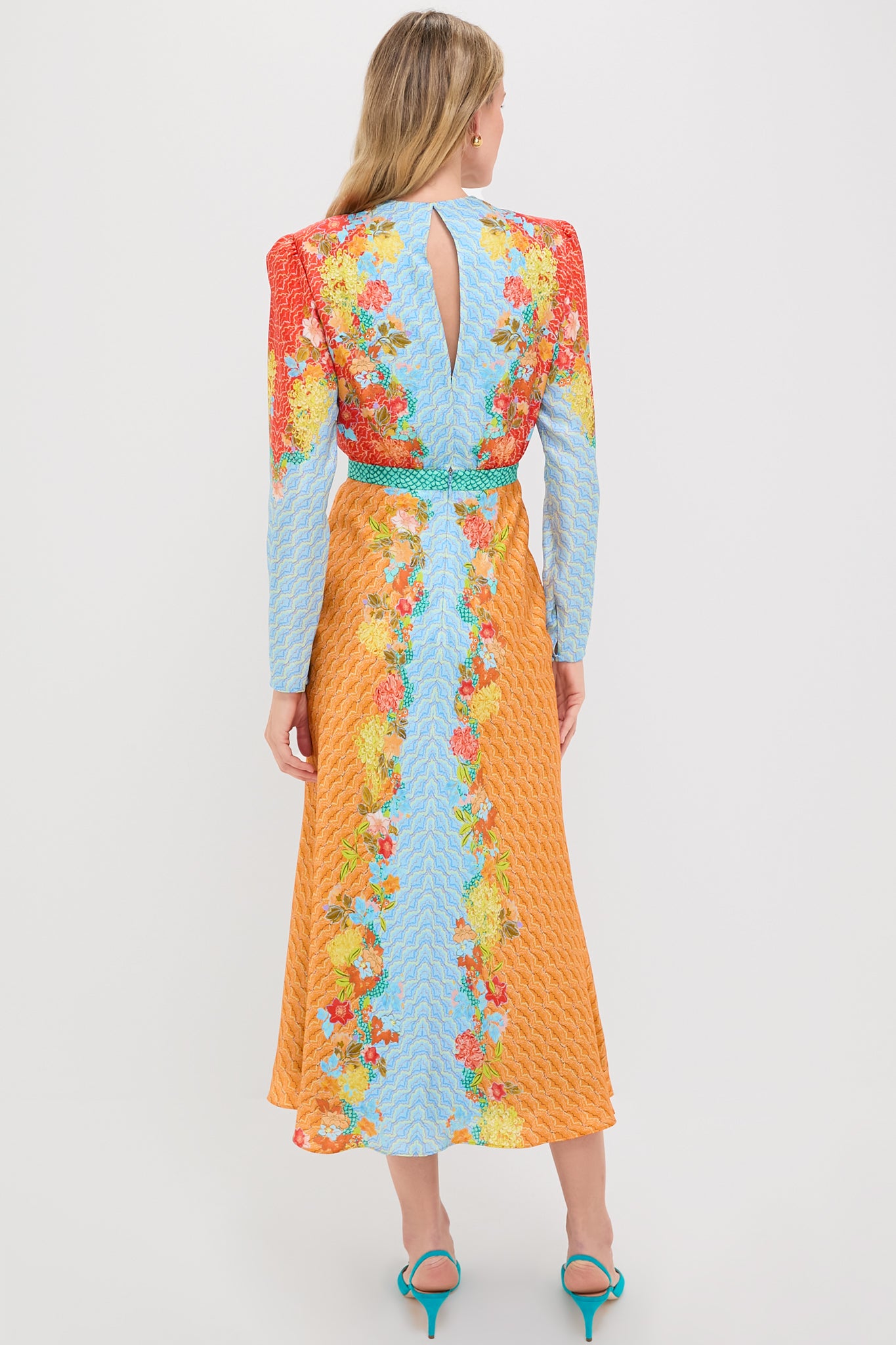 Florentina Cloud Caludia Midi Dress-Charming Tale Store