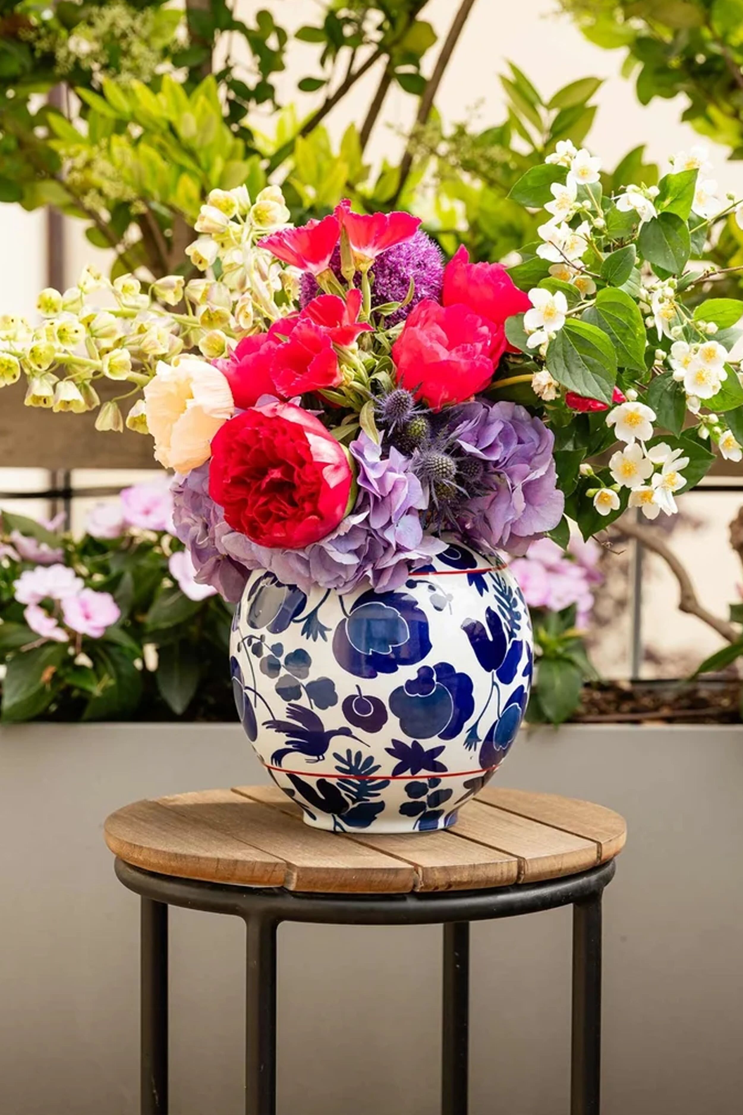 Wildbird Blu Bubble Vase-Charming Tale Store