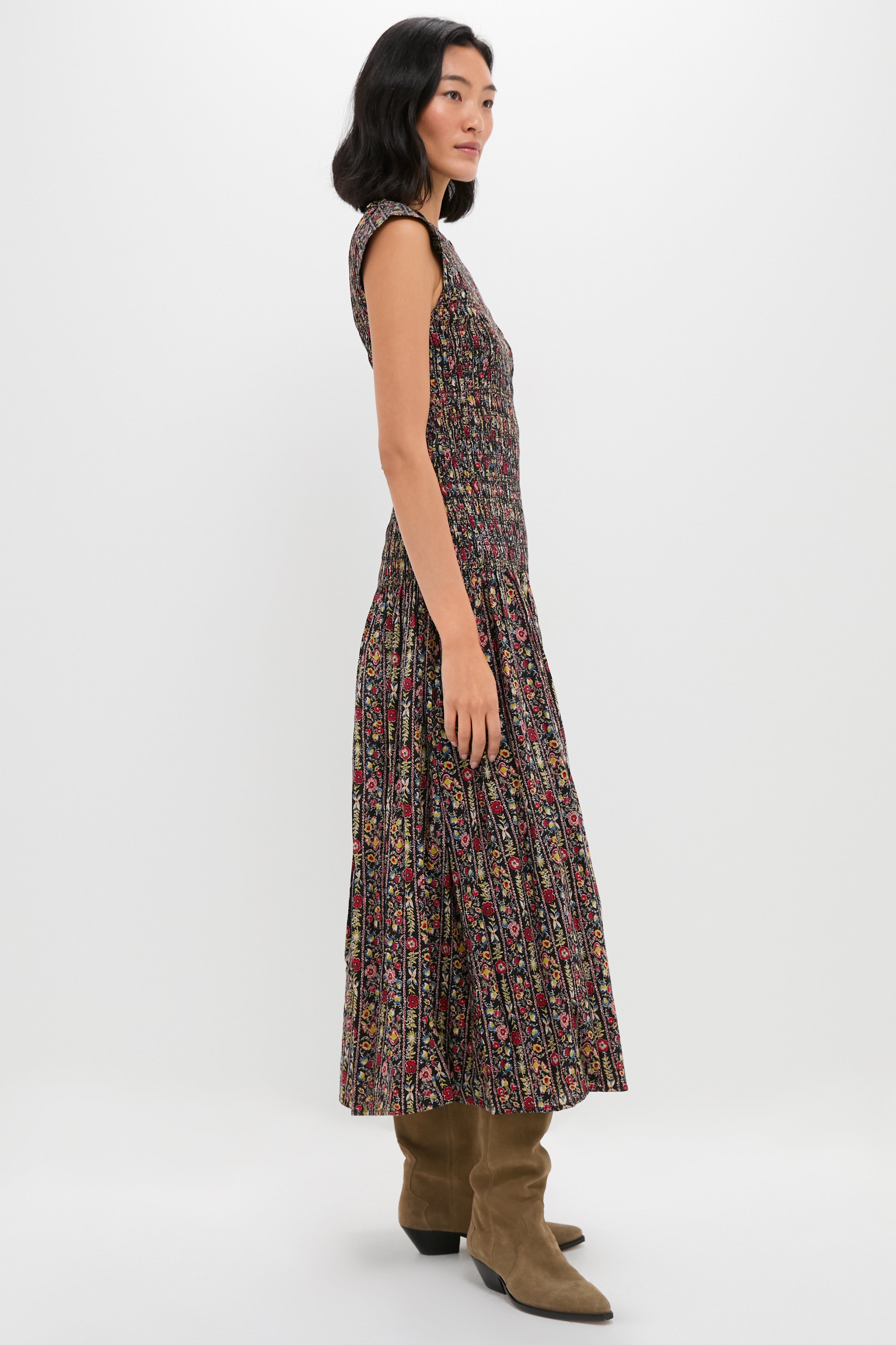 Garland Print Paramour Dress-Charming Tale Store