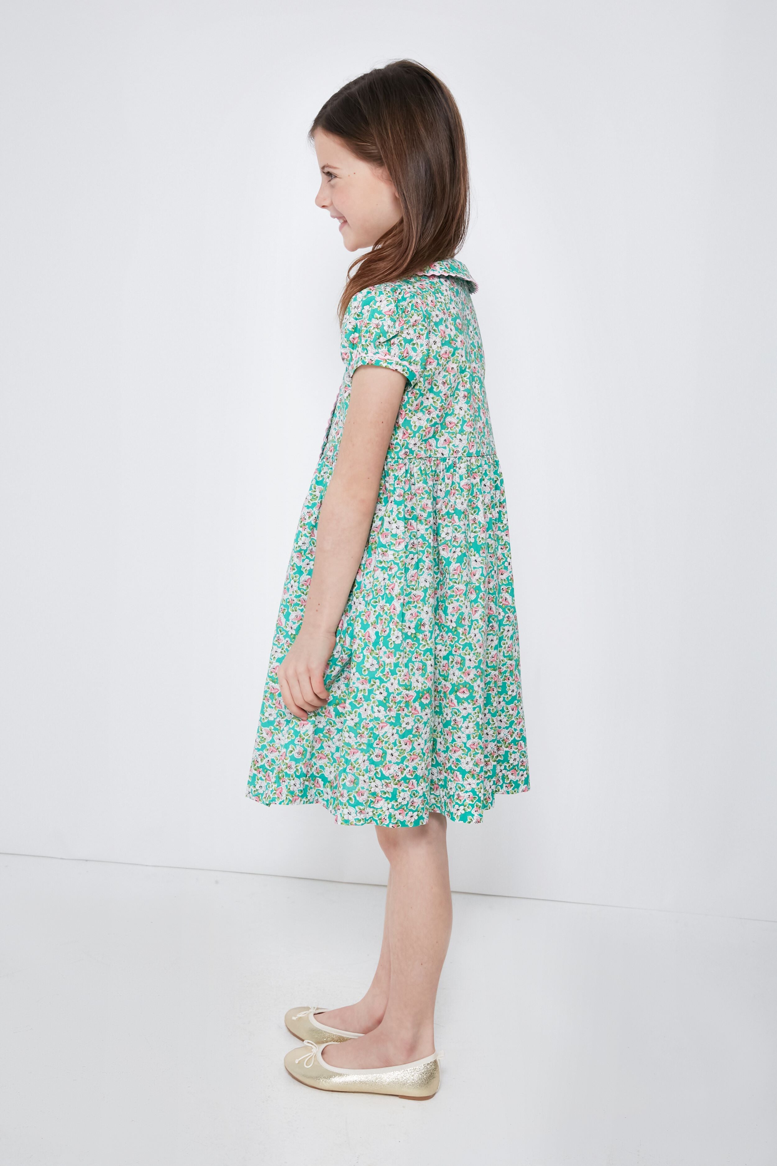 Floral Garden Button-Front Dress-Charming Tale Store