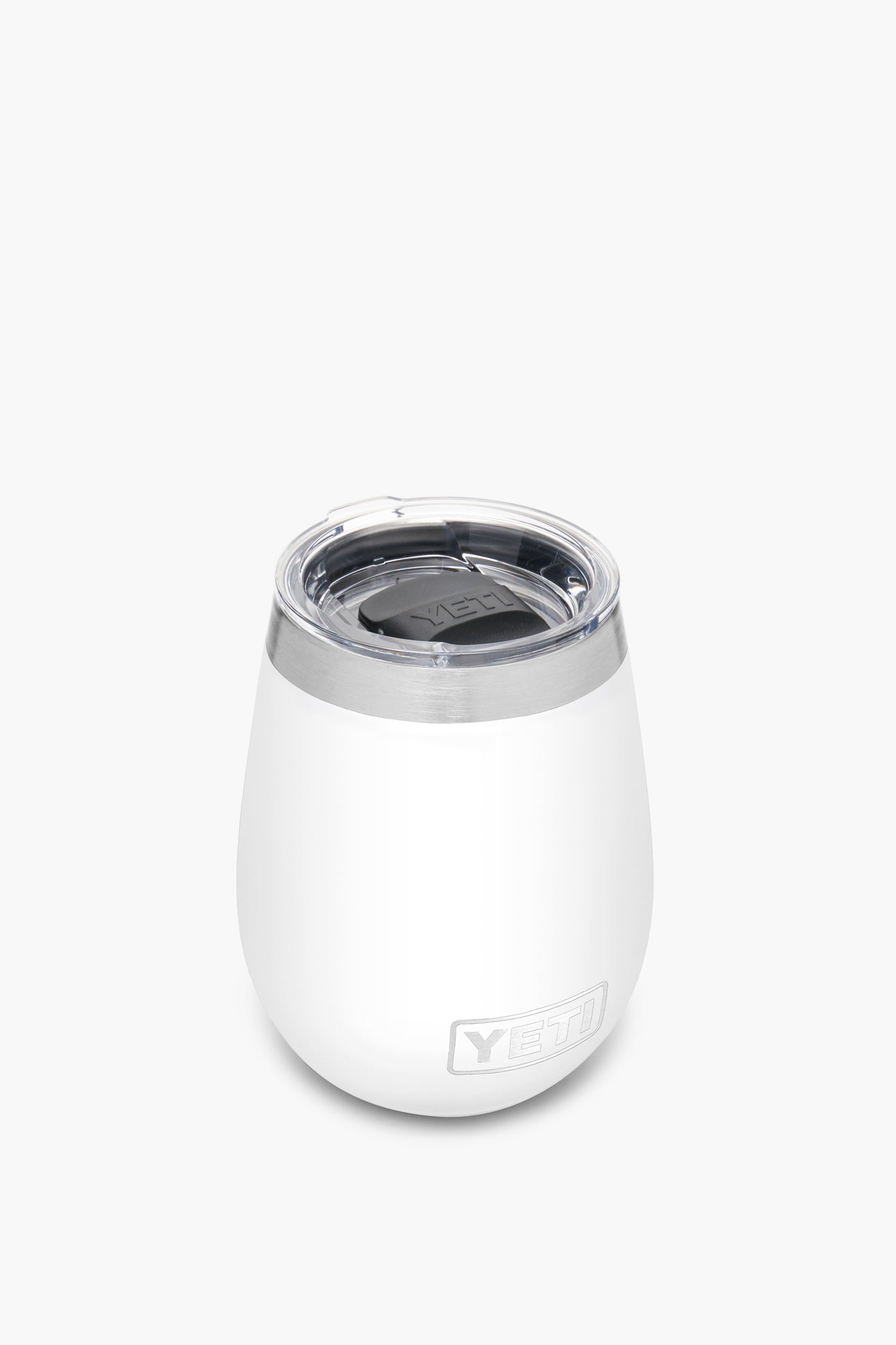 White Rambler 10oz Wine Tumbler With Magslider Lid-Charming Tale Store