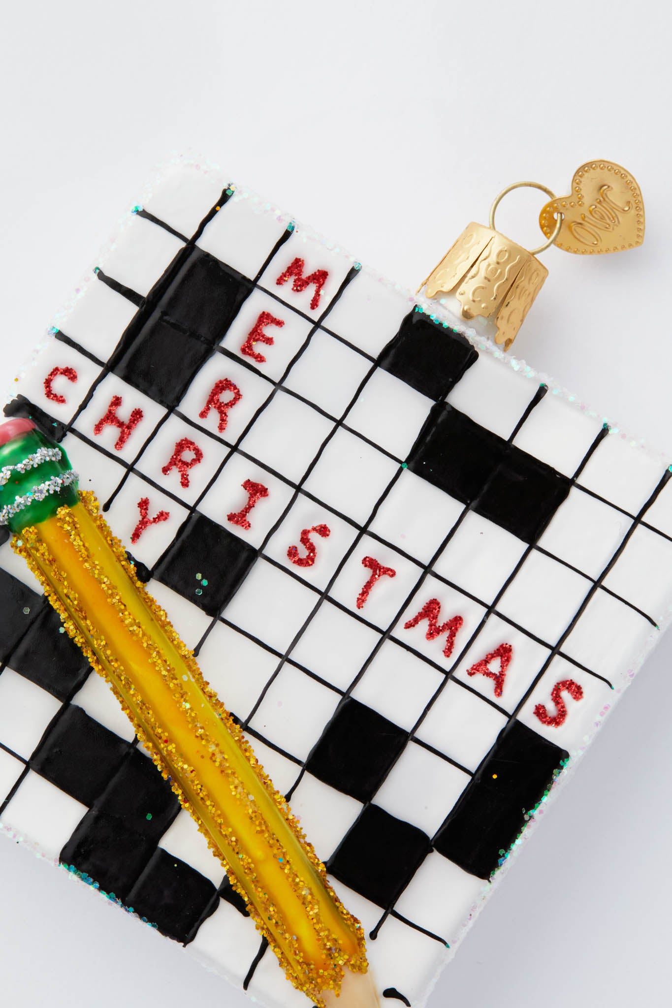Crossword Puzzle Ornament-Charming Tale Store