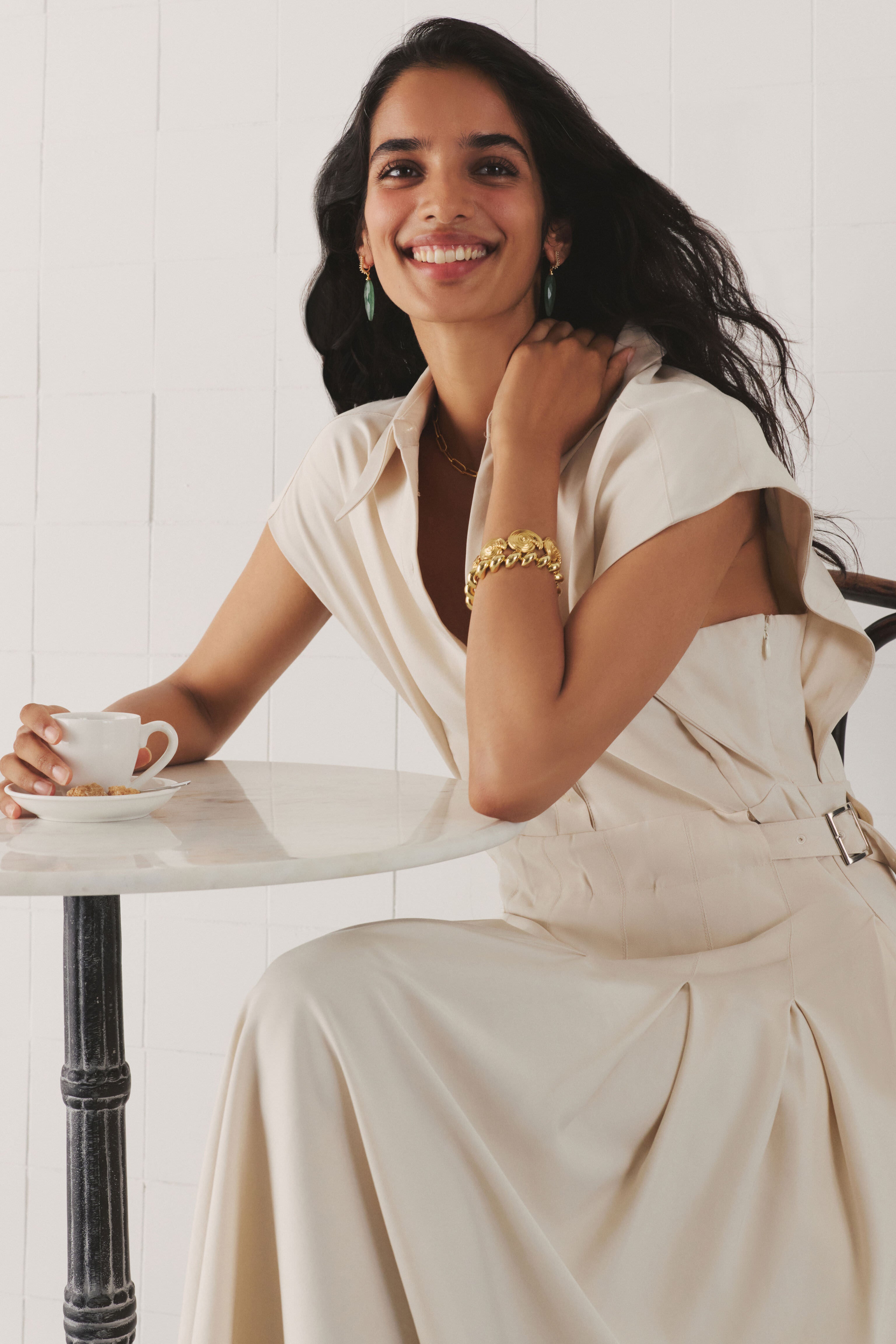 Green Strawberry Quartz Porter Earrings-Charming Tale Store