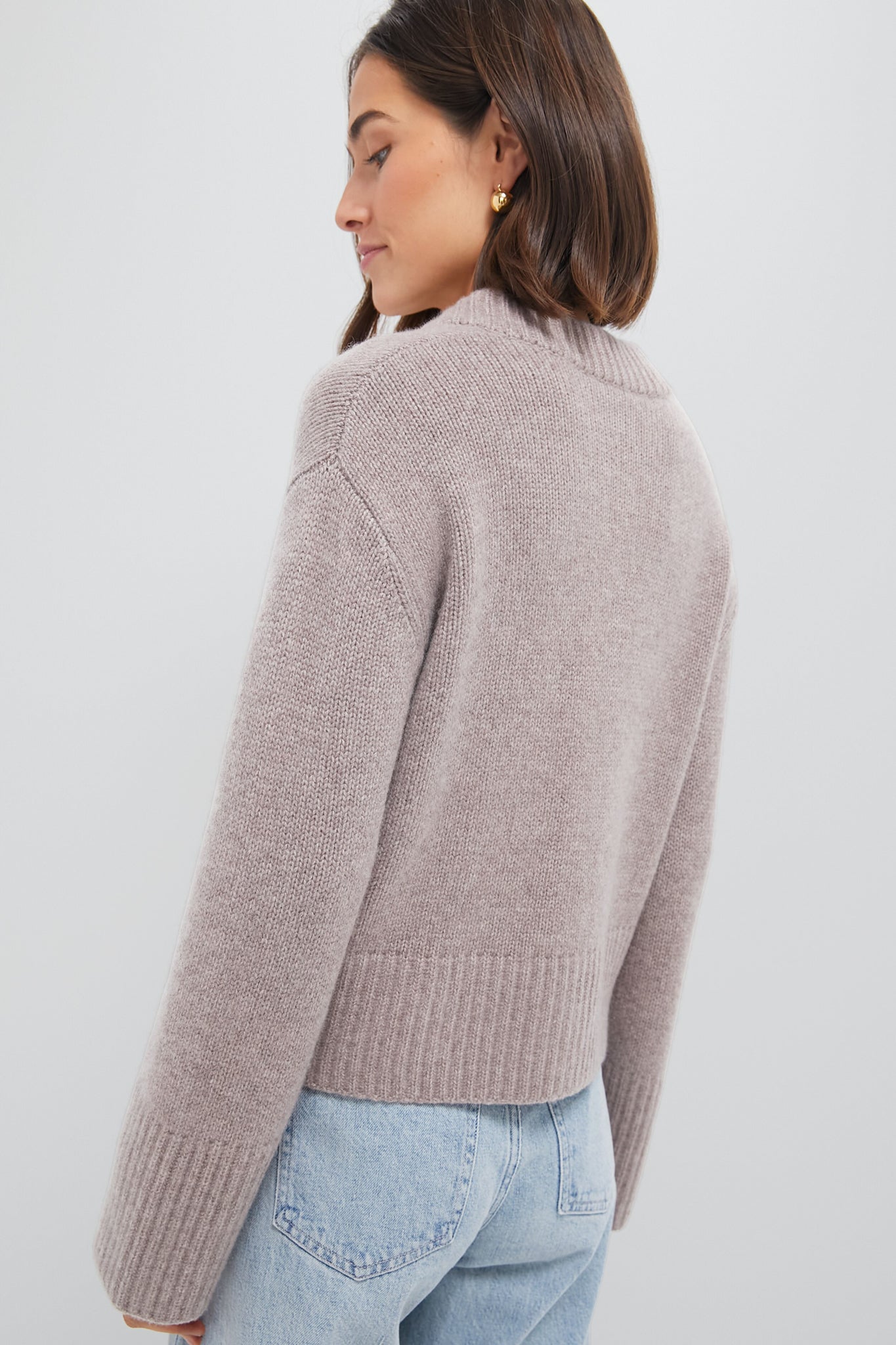 Wheat Rory Cashmere V-Neck Sweater-Charming Tale Store