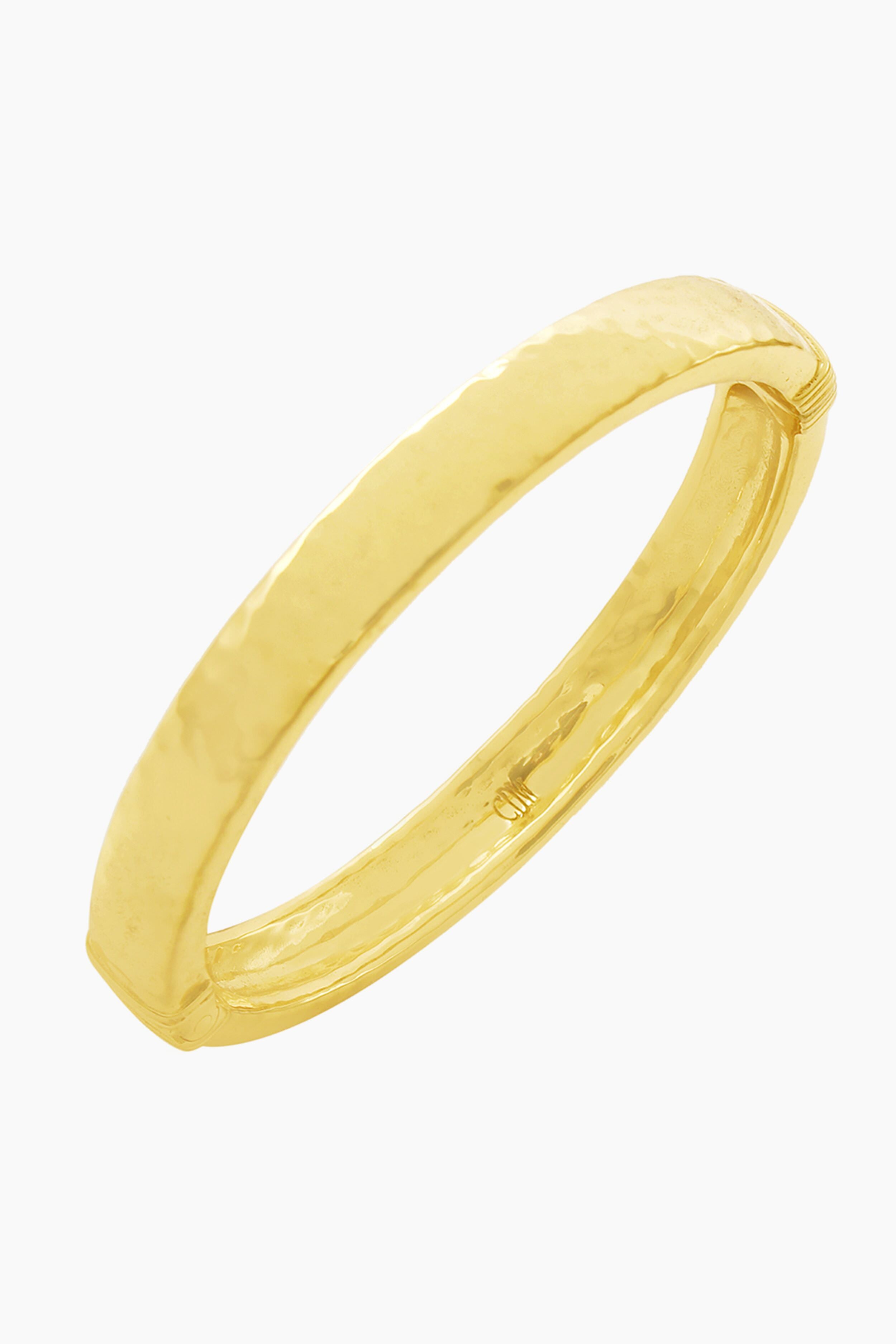 Cleopatra Oval Hinged Bangle-Charming Tale Store
