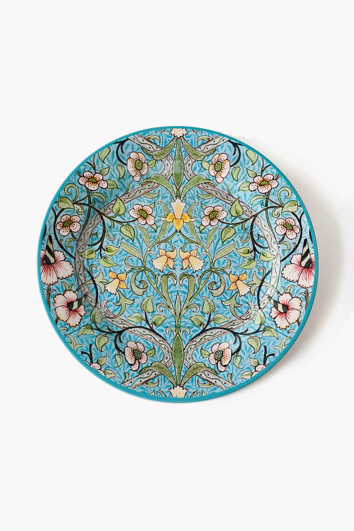 Floral Morris Tin Plate-Charming Tale Store