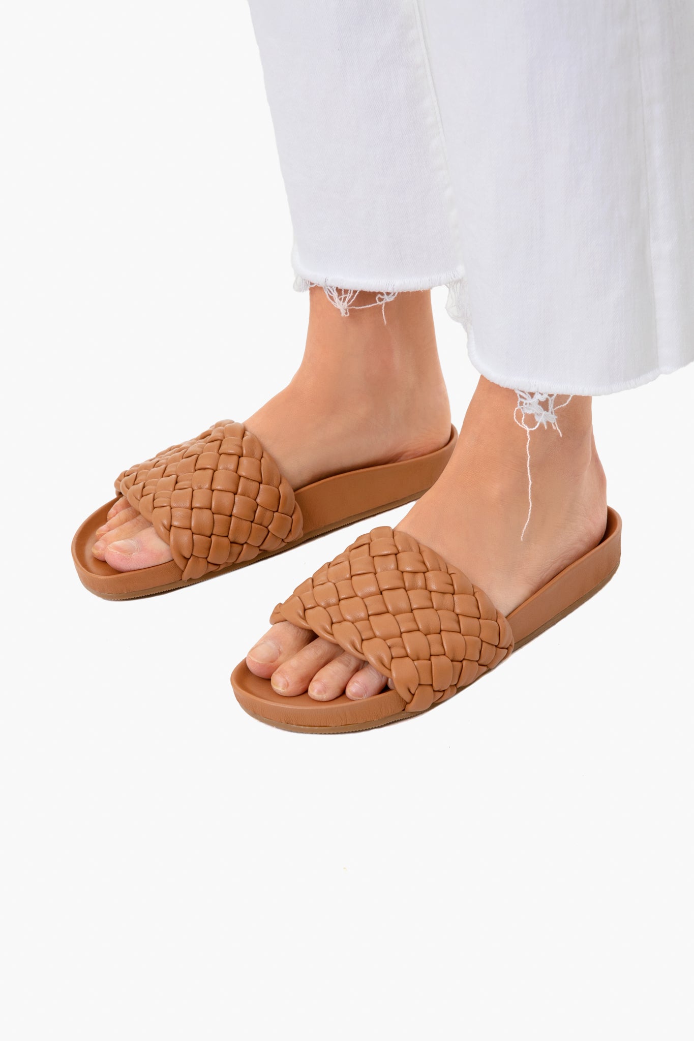 Dark Sand Sonnie Flat Sandals-Charming Tale Store