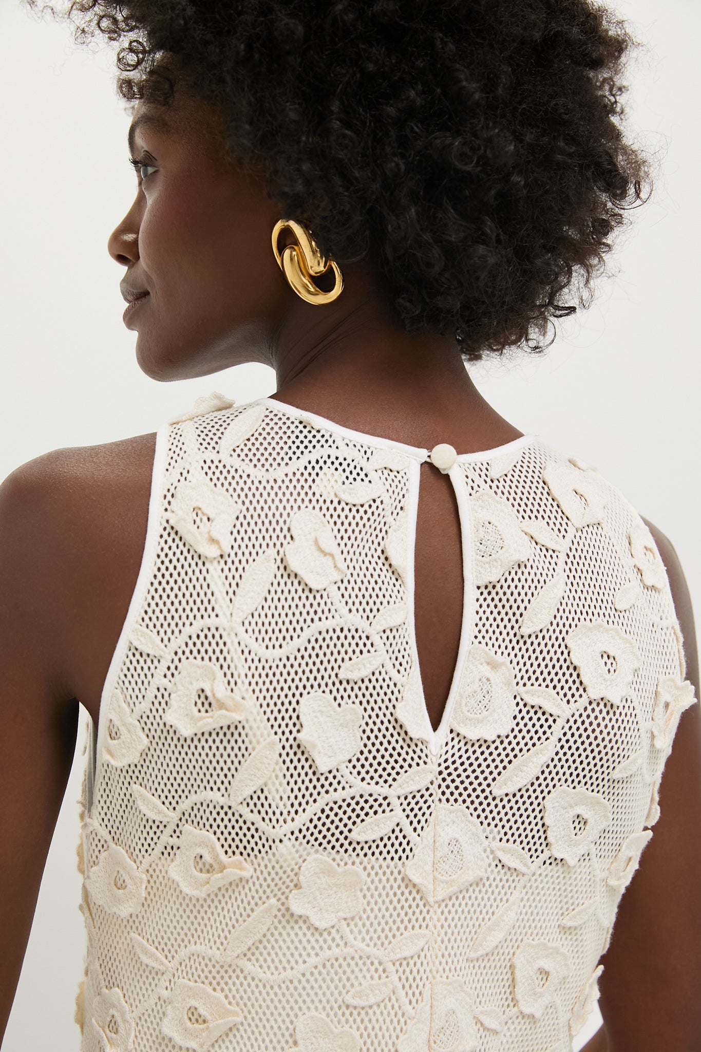 Tan Lace Applique Farrah Dress-Charming Tale Store