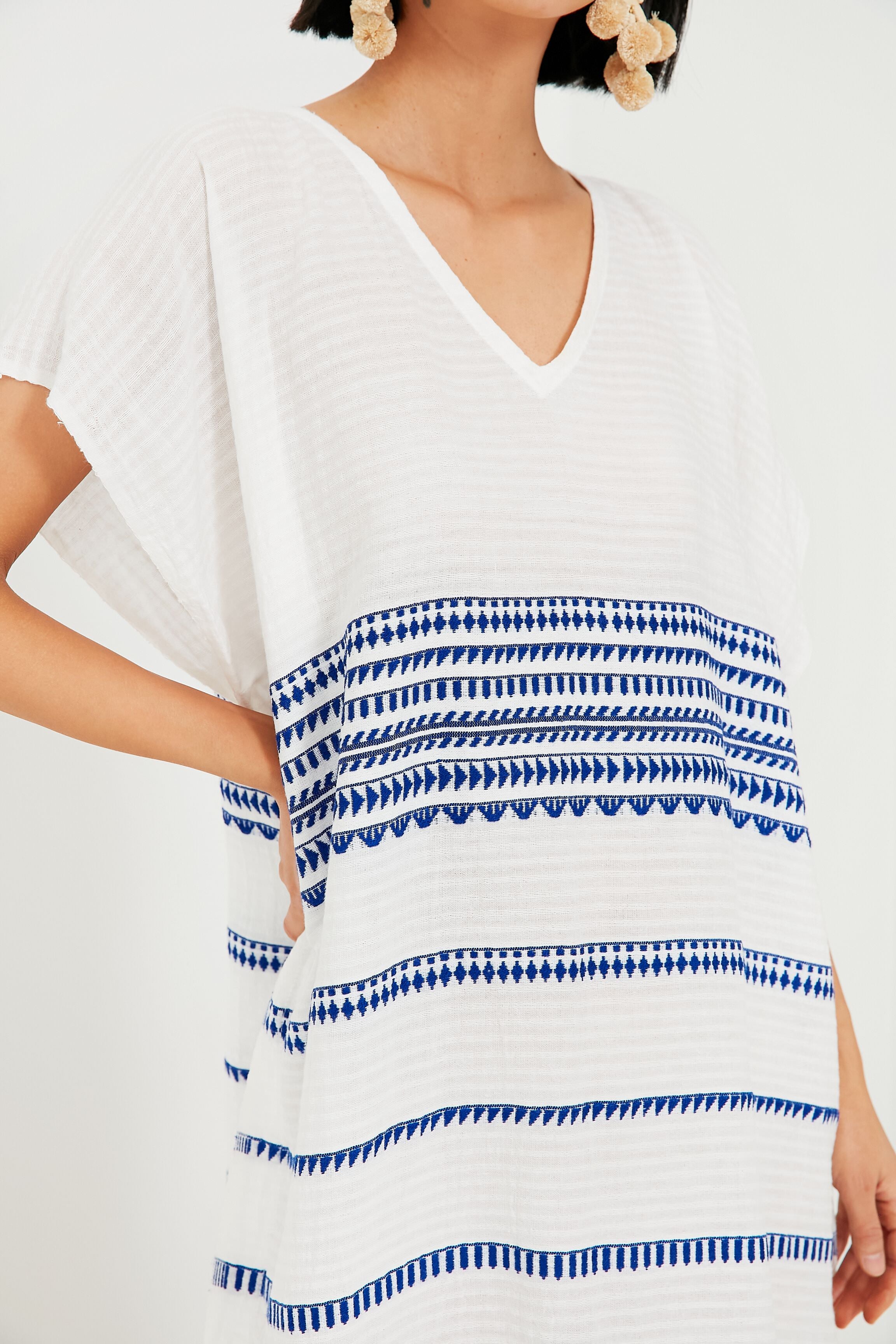 Blue Yani Classic Caftan-Charming Tale Store