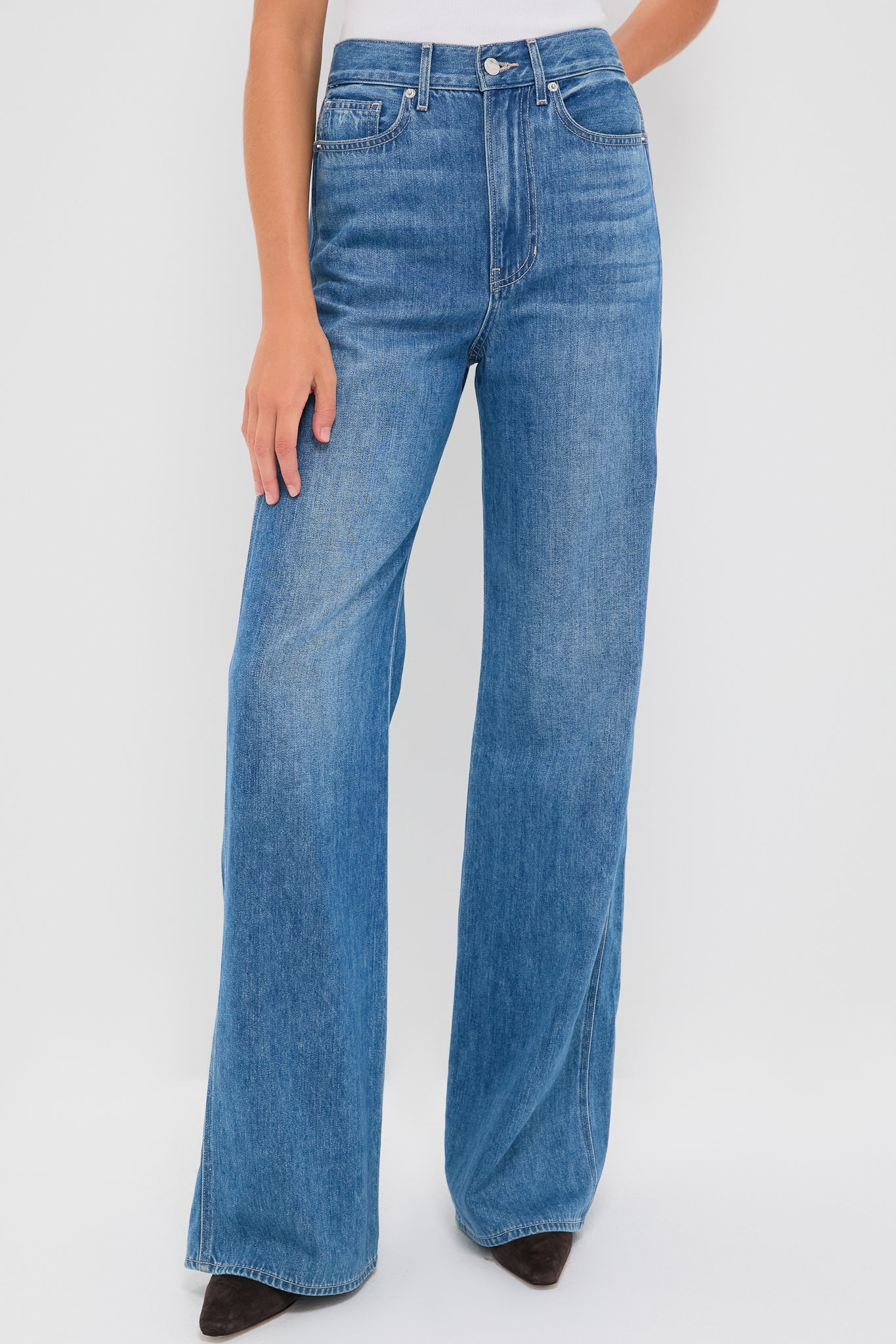 French Kiss Taylor High Rise Wide Leg-Charming Tale Store