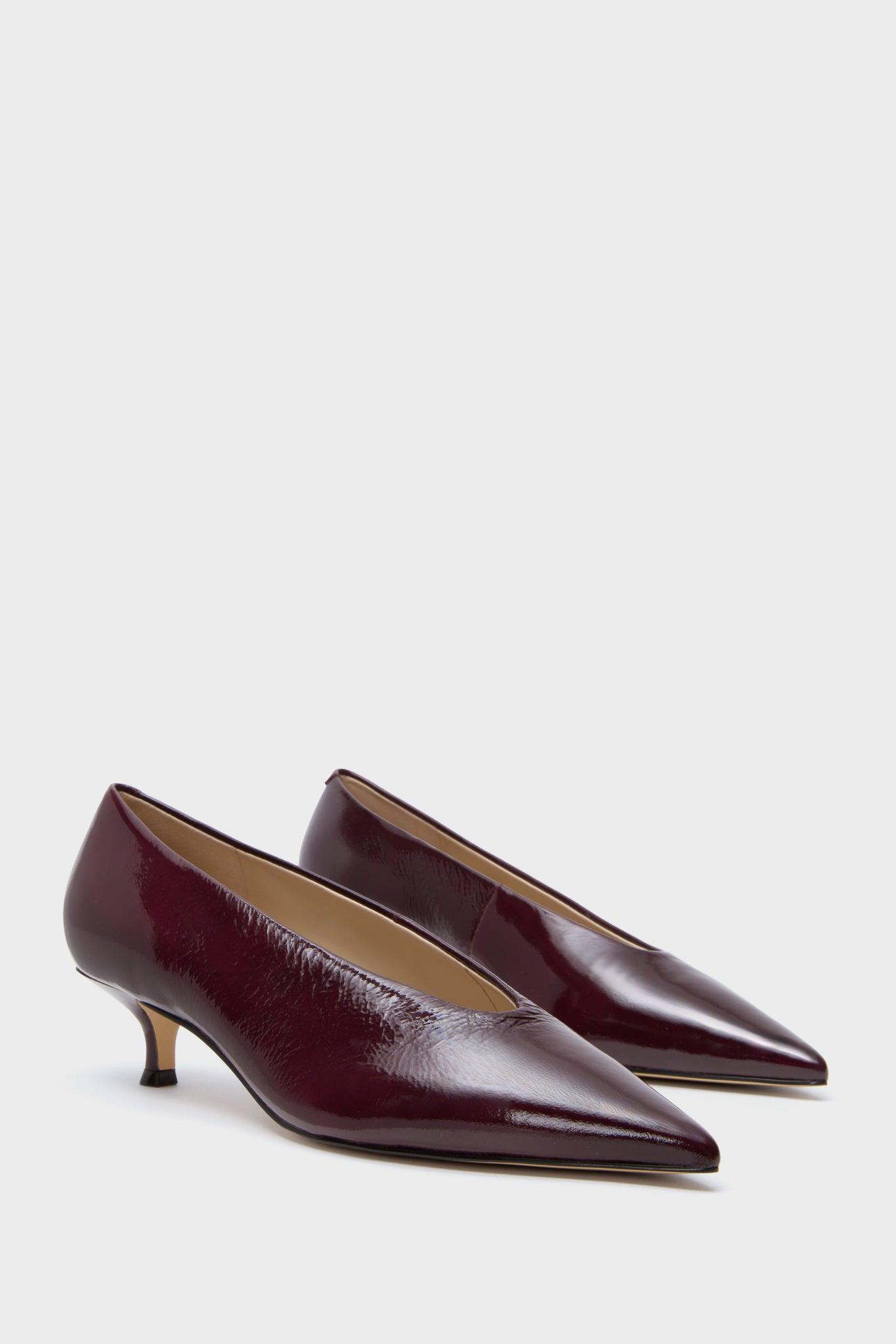 Dark Red Cecile Heels-Charming Tale Store