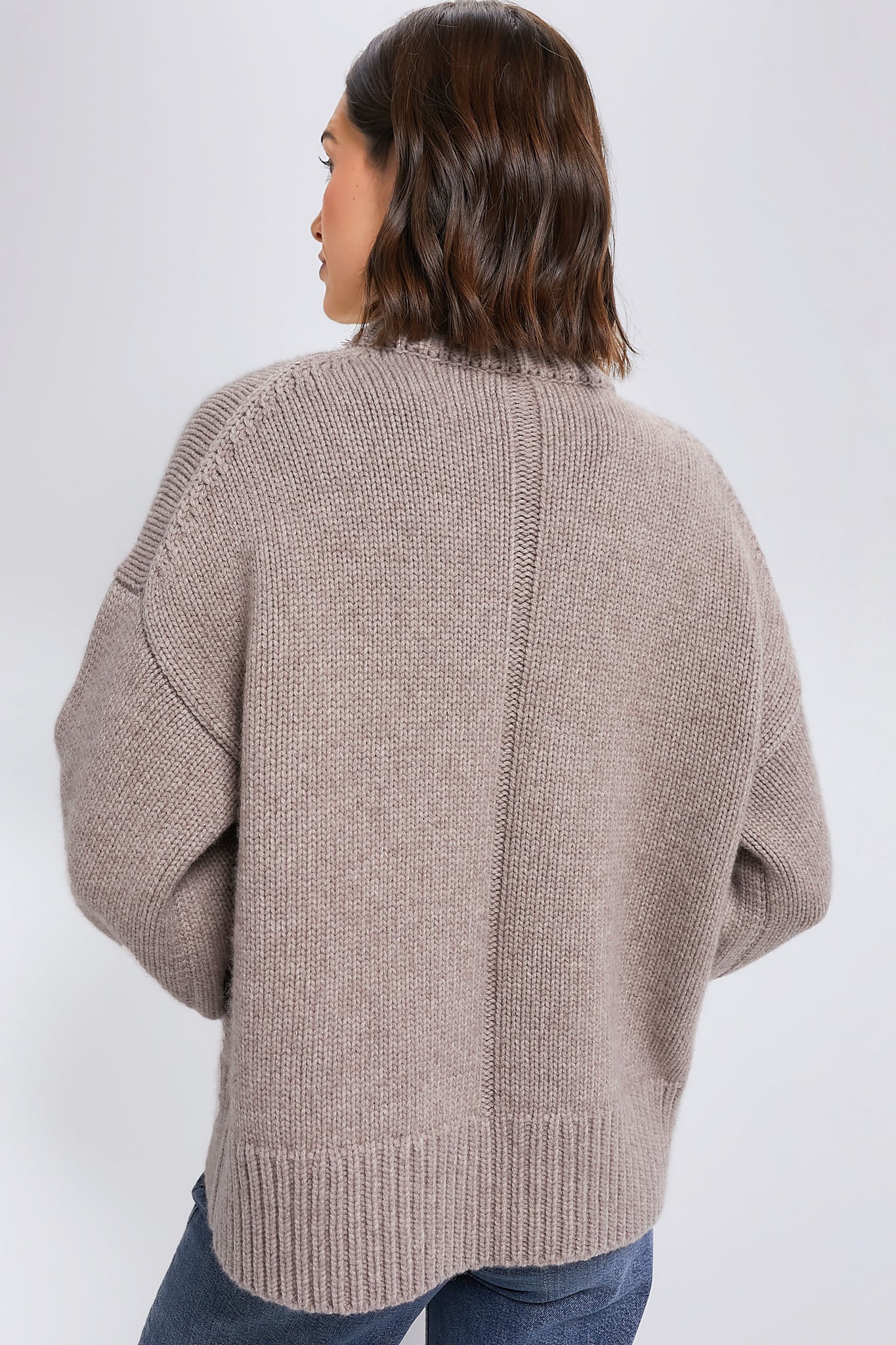 Wheat Genevieve Cashmere Blend Crewneck Sweater-Charming Tale Store