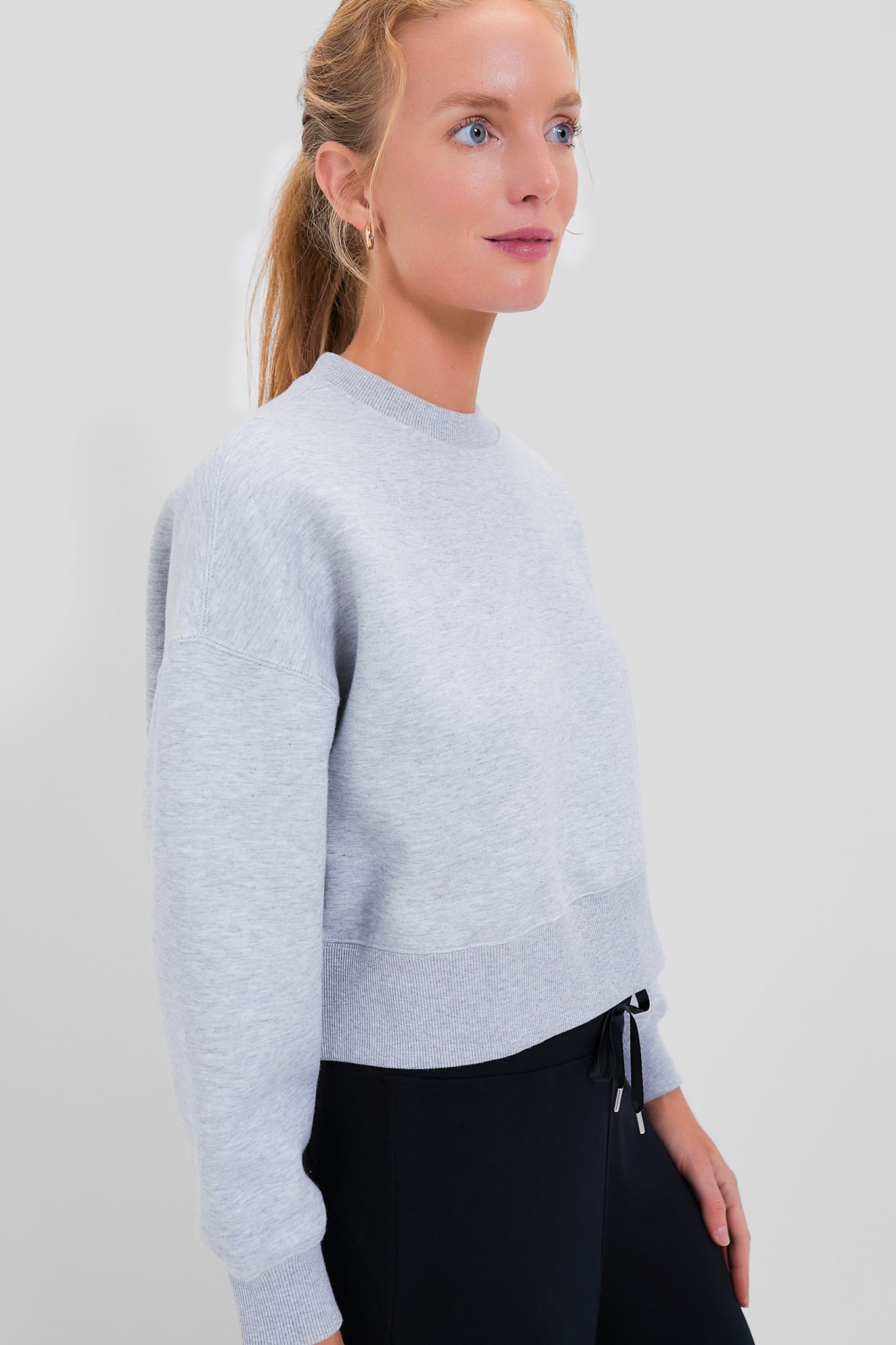Heathered Gray Cropped Evans Pullover-Charming Tale Store