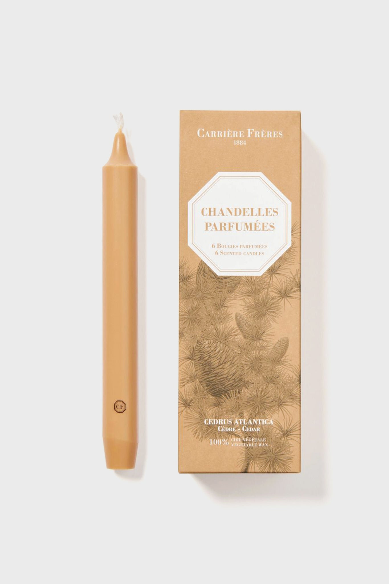 Cedar Scented Taper Candles-Charming Tale Store