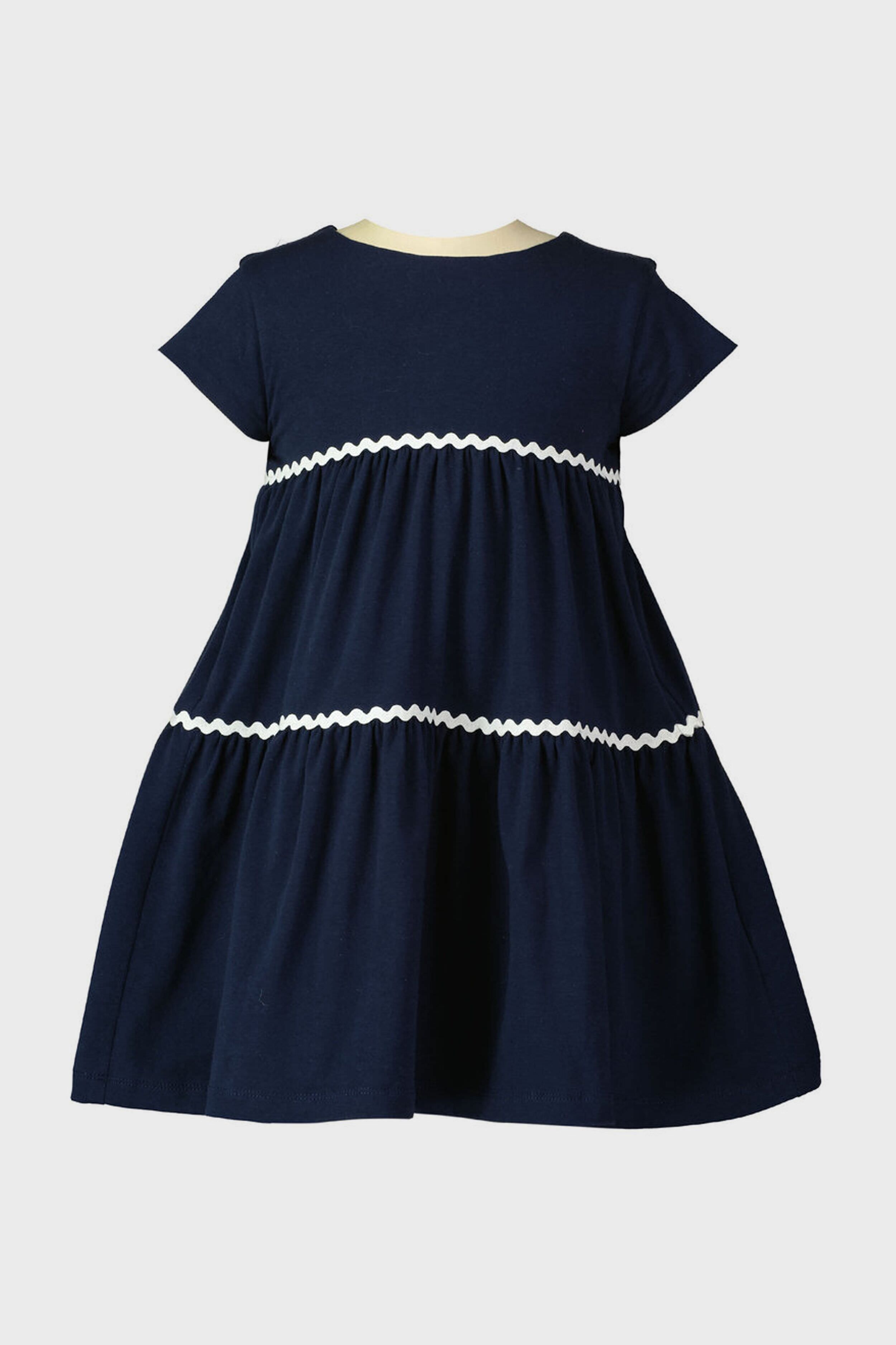 Ric Rac Tiered Jersey Dress-Charming Tale Store