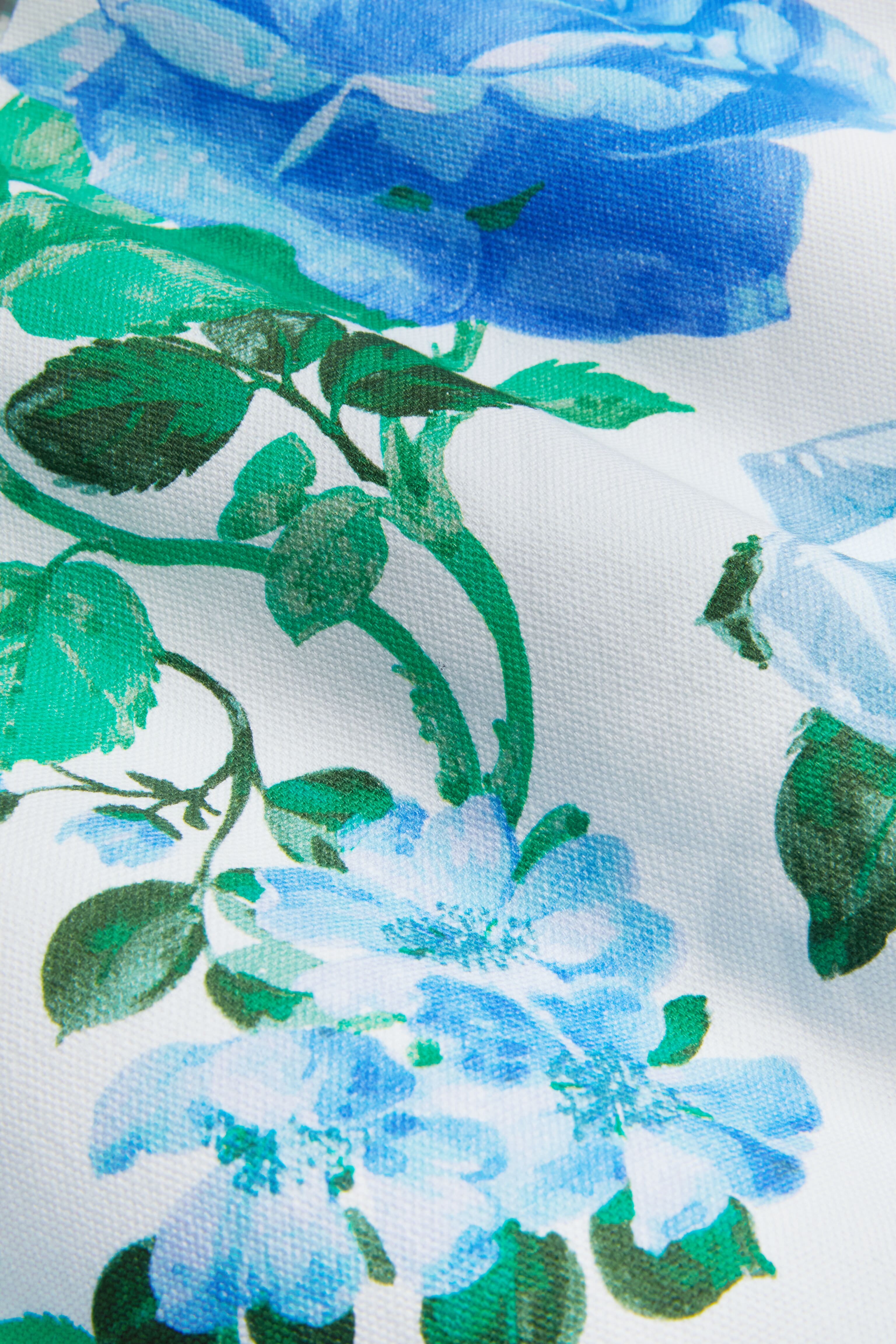 Cerulean Garden Round Tablecloth-Charming Tale Store