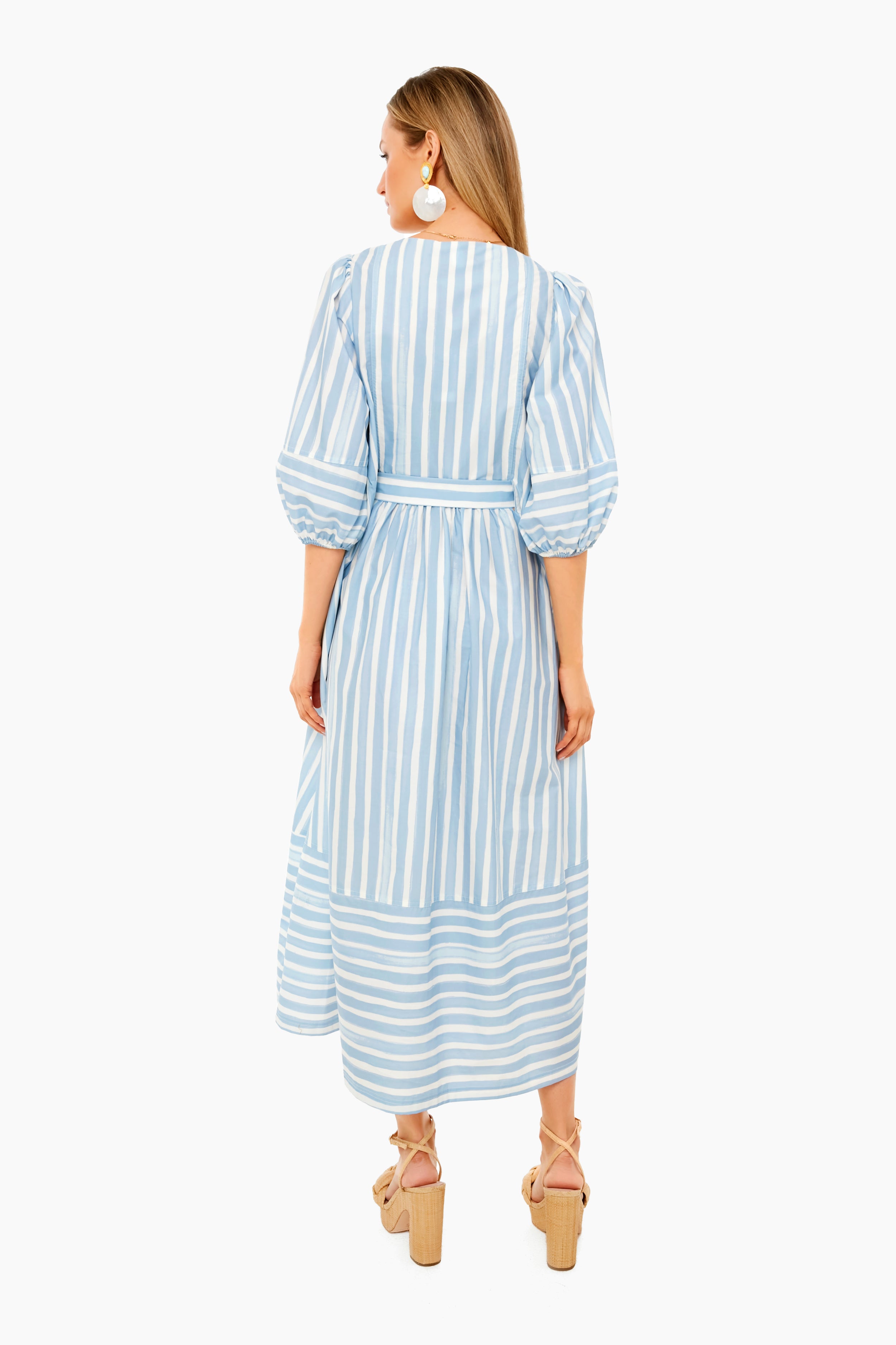 Cove Stripe Ailee Cabana Belted Maxi Dress-Charming Tale Store