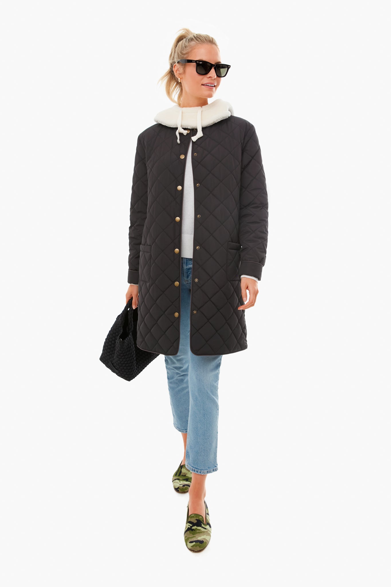 Camo Needlepoint Slippers-Charming Tale Store