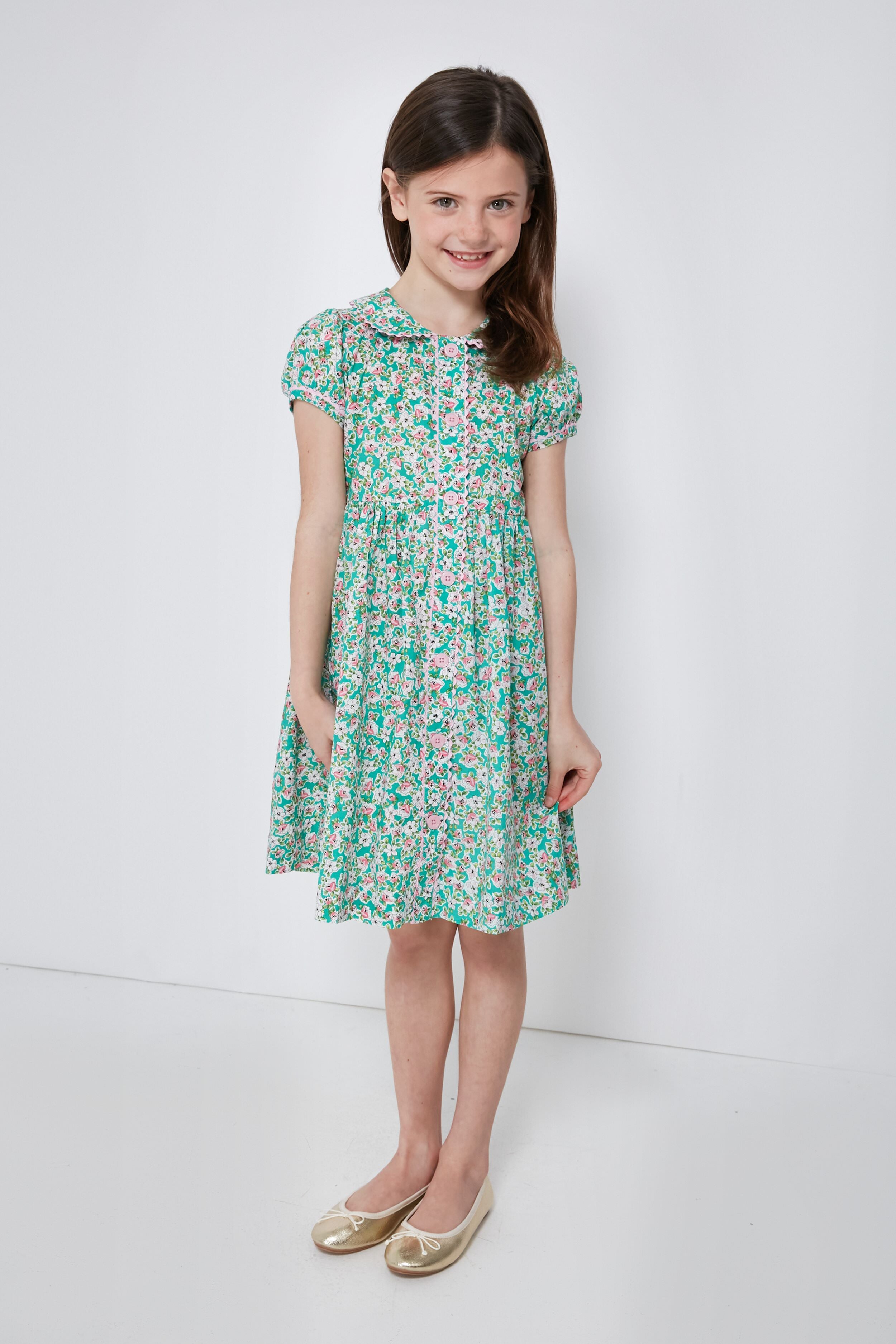 Floral Garden Button-Front Dress-Charming Tale Store