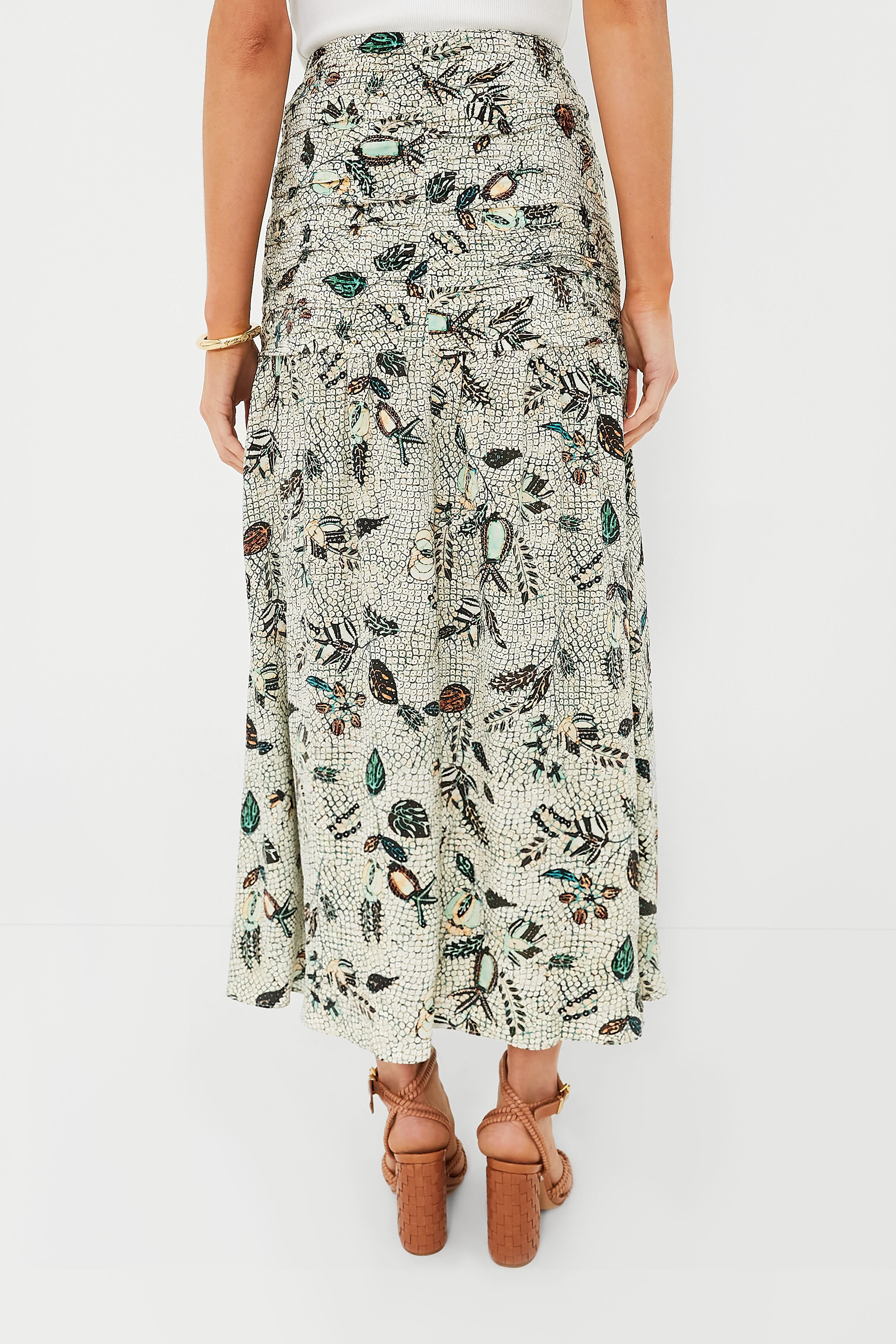 Botanical Mist Georgina Skirt-Charming Tale Store