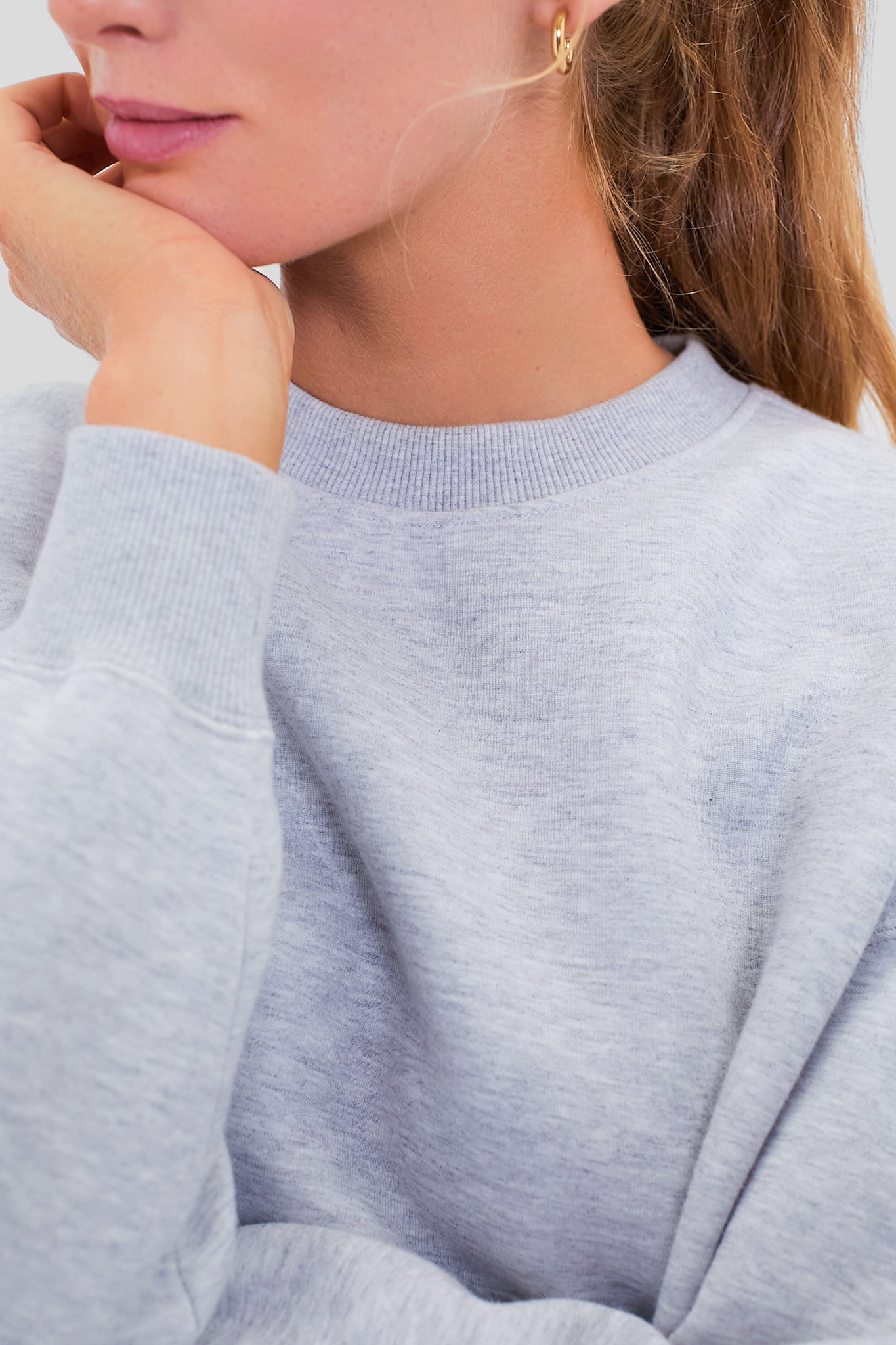 Heathered Gray Cropped Evans Pullover-Charming Tale Store