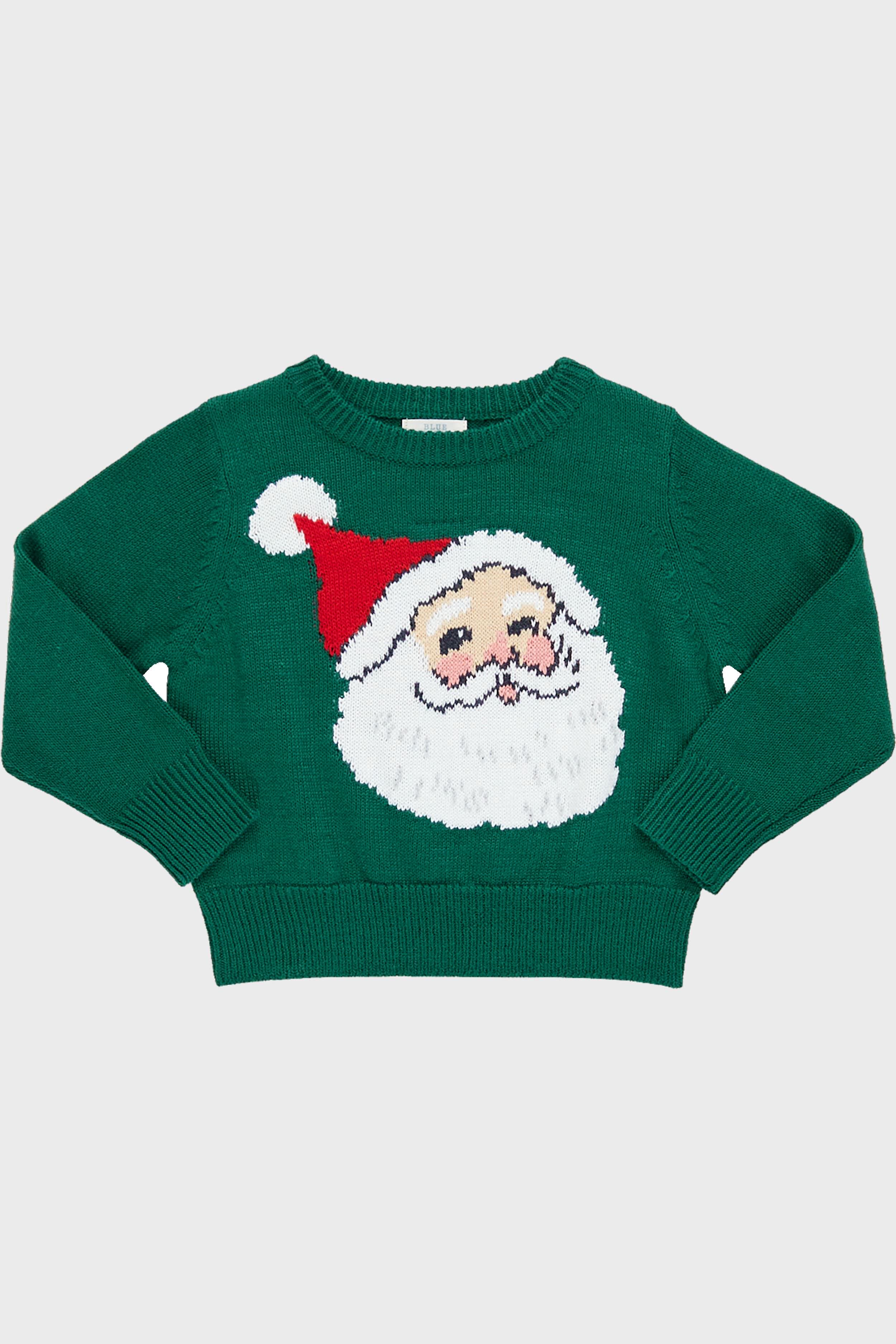 Evergreen Santa Boys Oliver Sweater-Charming Tale Store