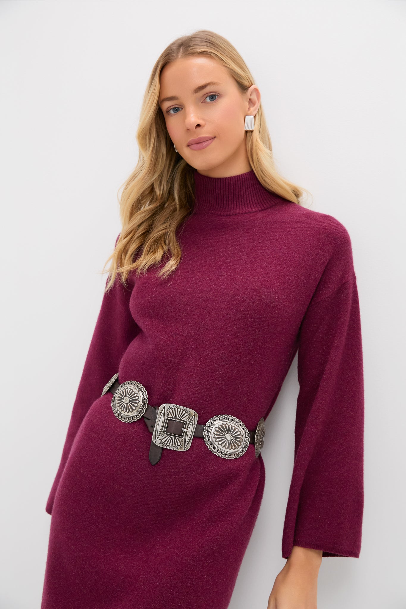 Cranberry Vivianne Midi Dress-Charming Tale Store