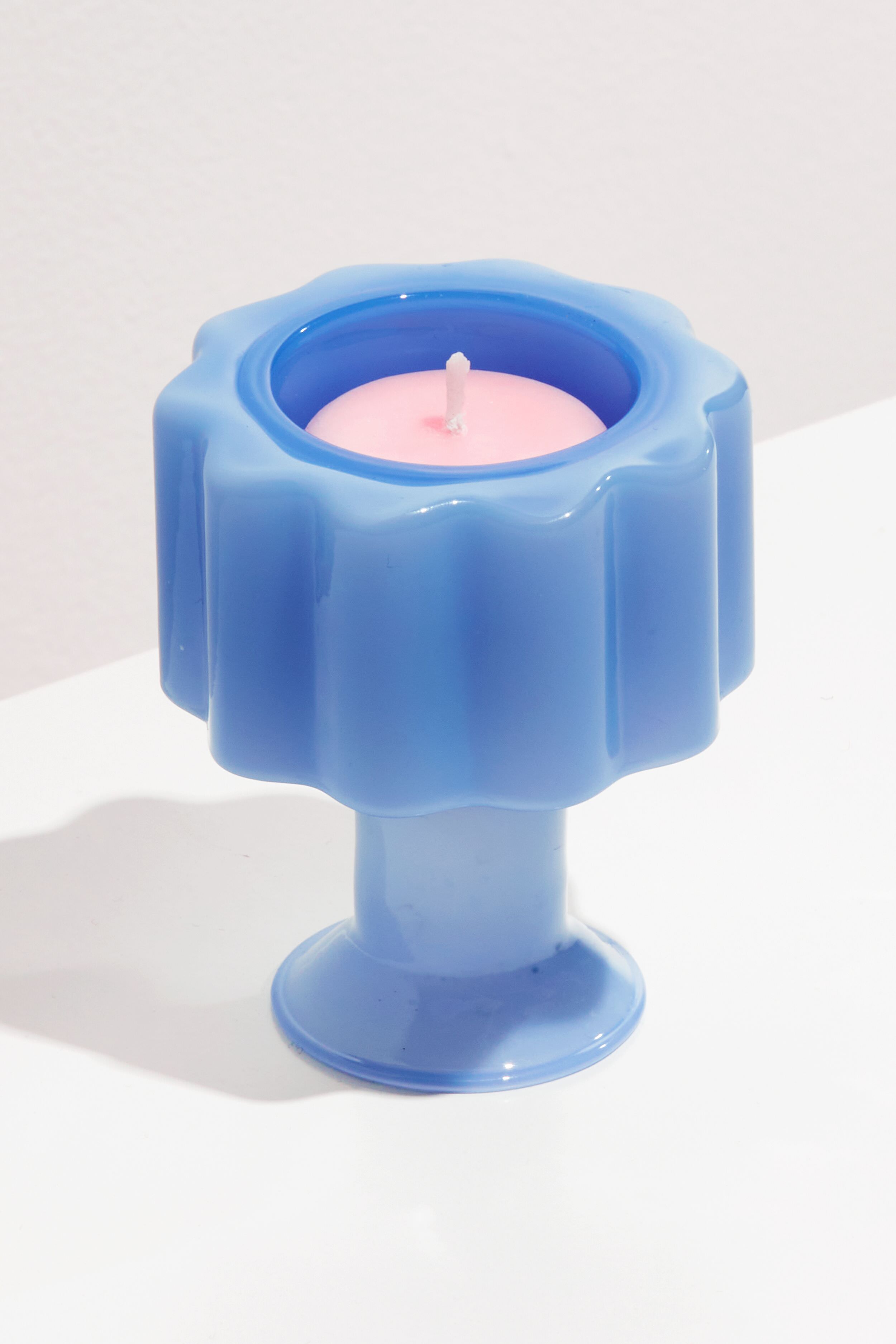 Blue Wave Candle Holder-Charming Tale Store