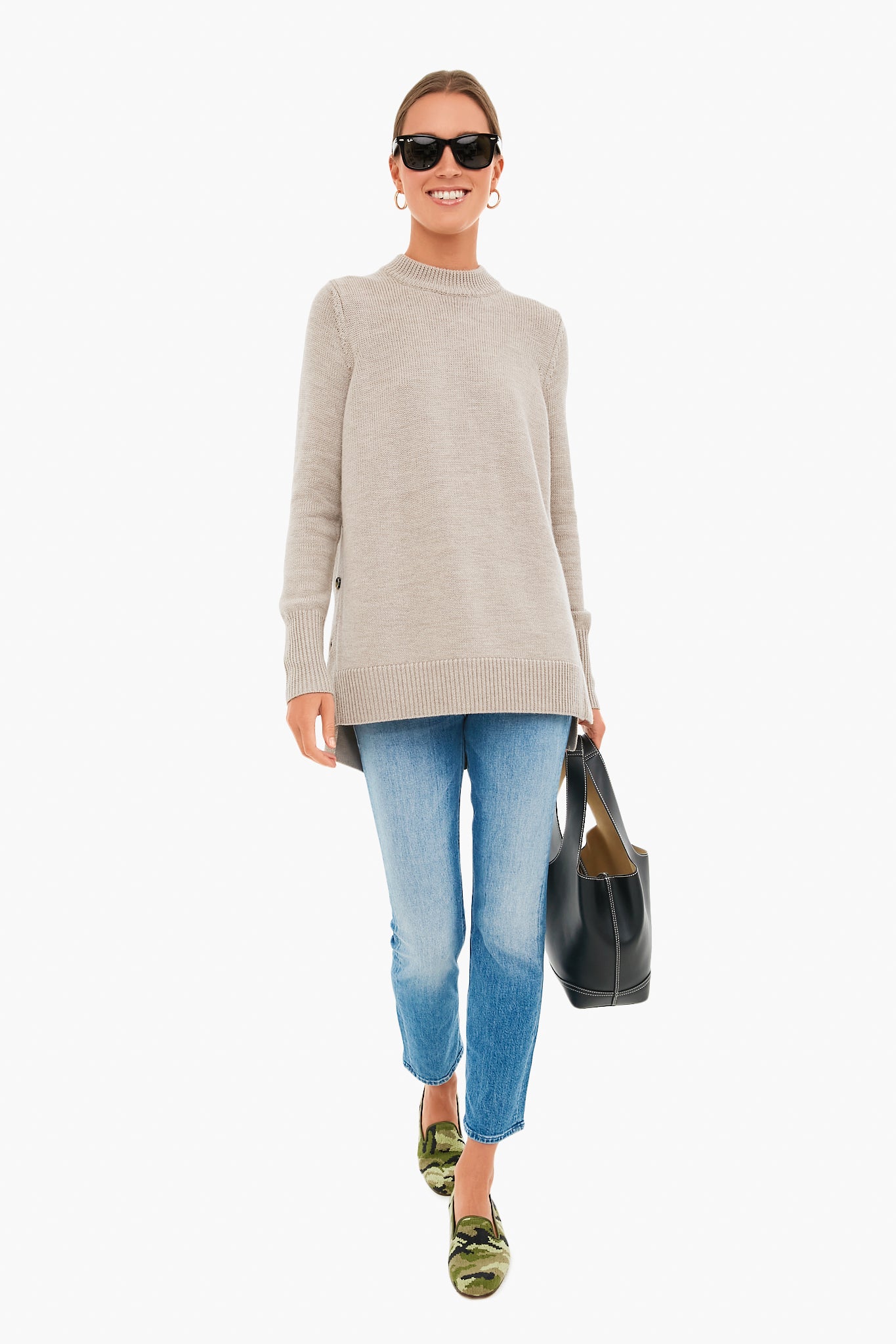 Camo Needlepoint Slippers-Charming Tale Store