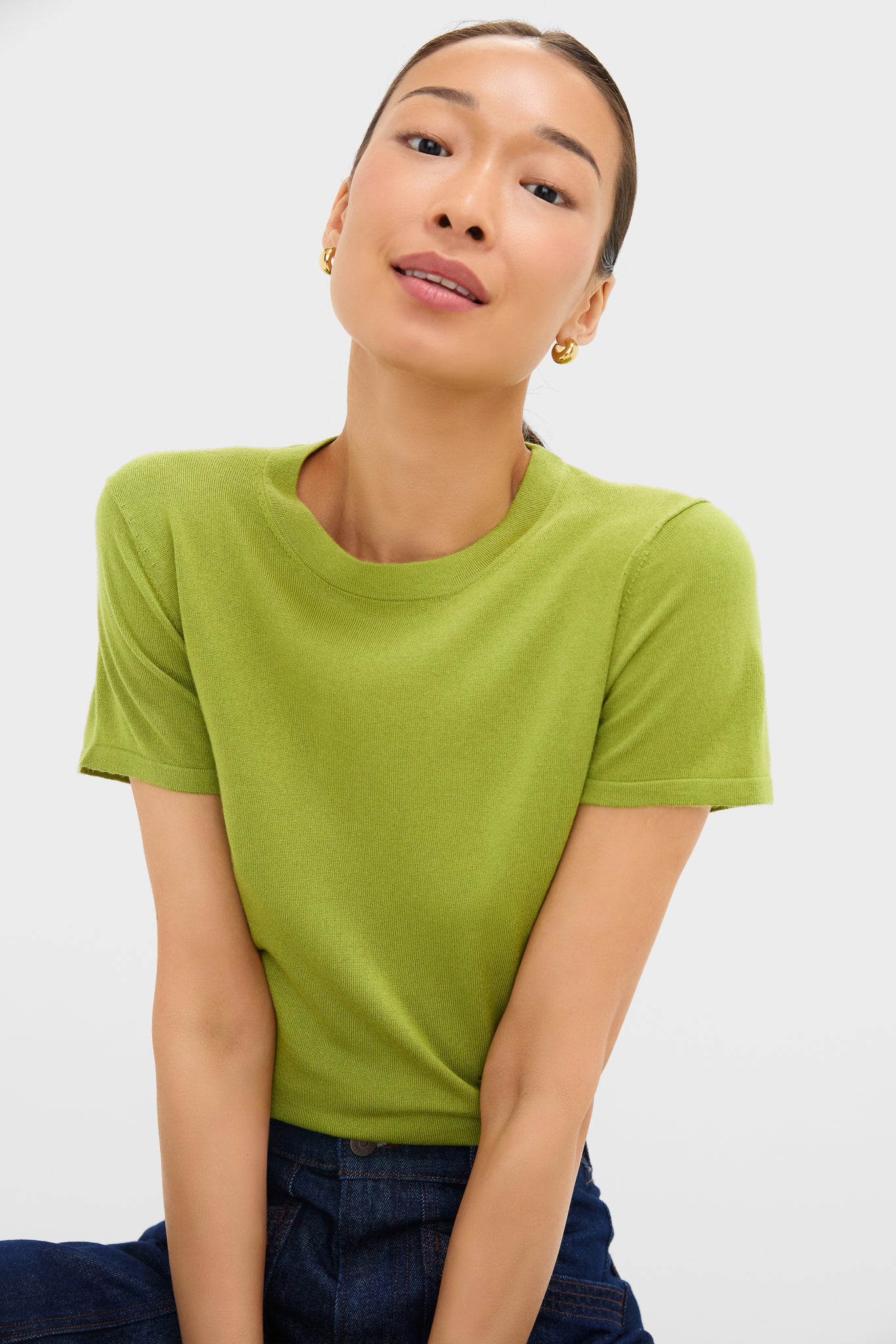 Woodbine Cashmere Silk Blend Katie Tee-Charming Tale Store