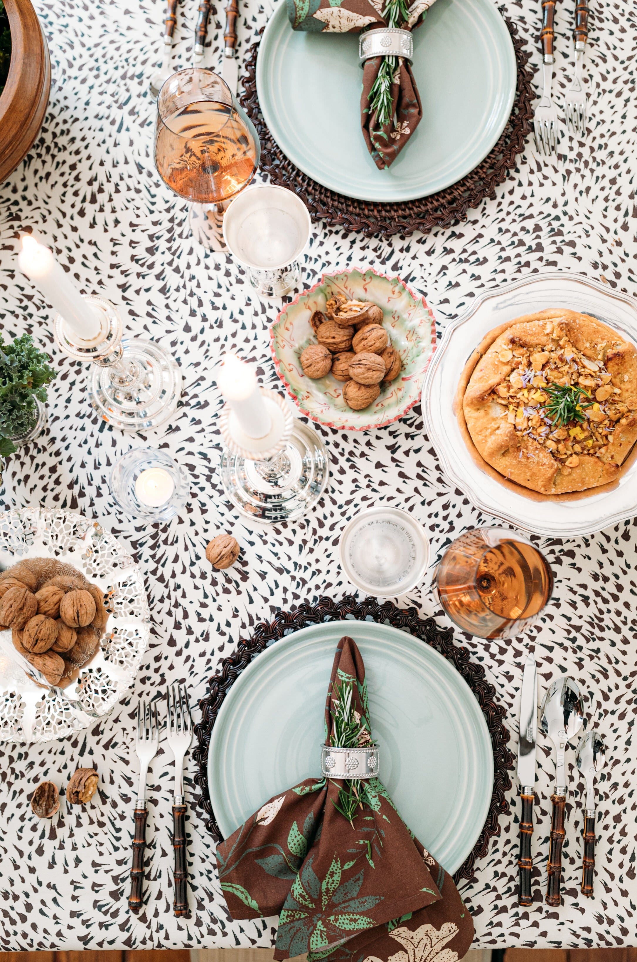 Panda Dark Bamboo 5 Piece Place Setting-Charming Tale Store