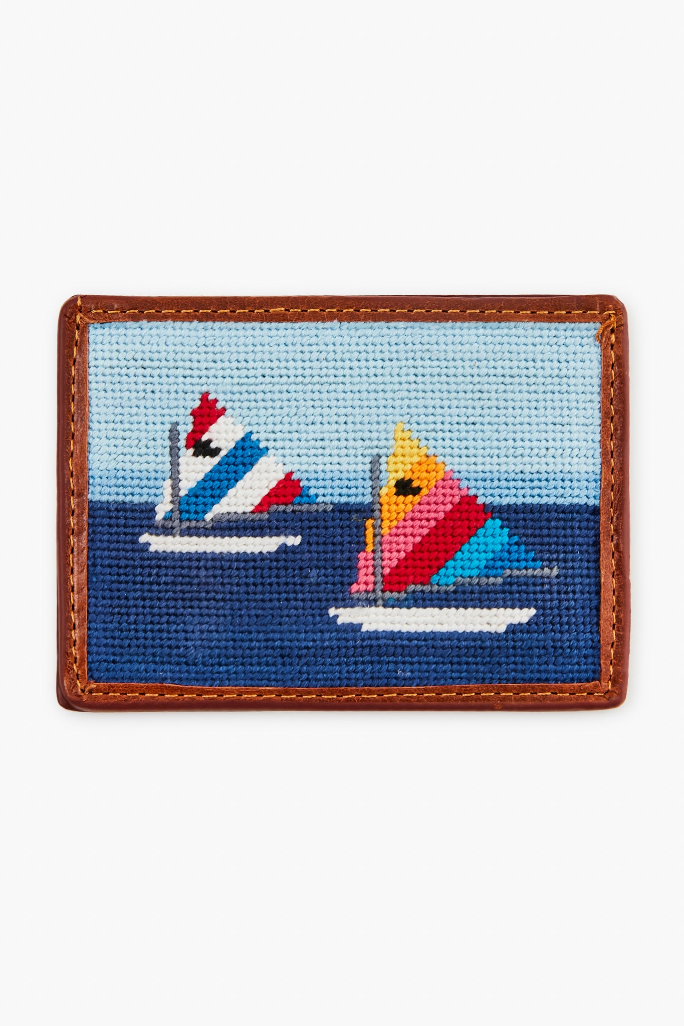 Day Sailor Needlepoint Card Wallet-Charming Tale Store
