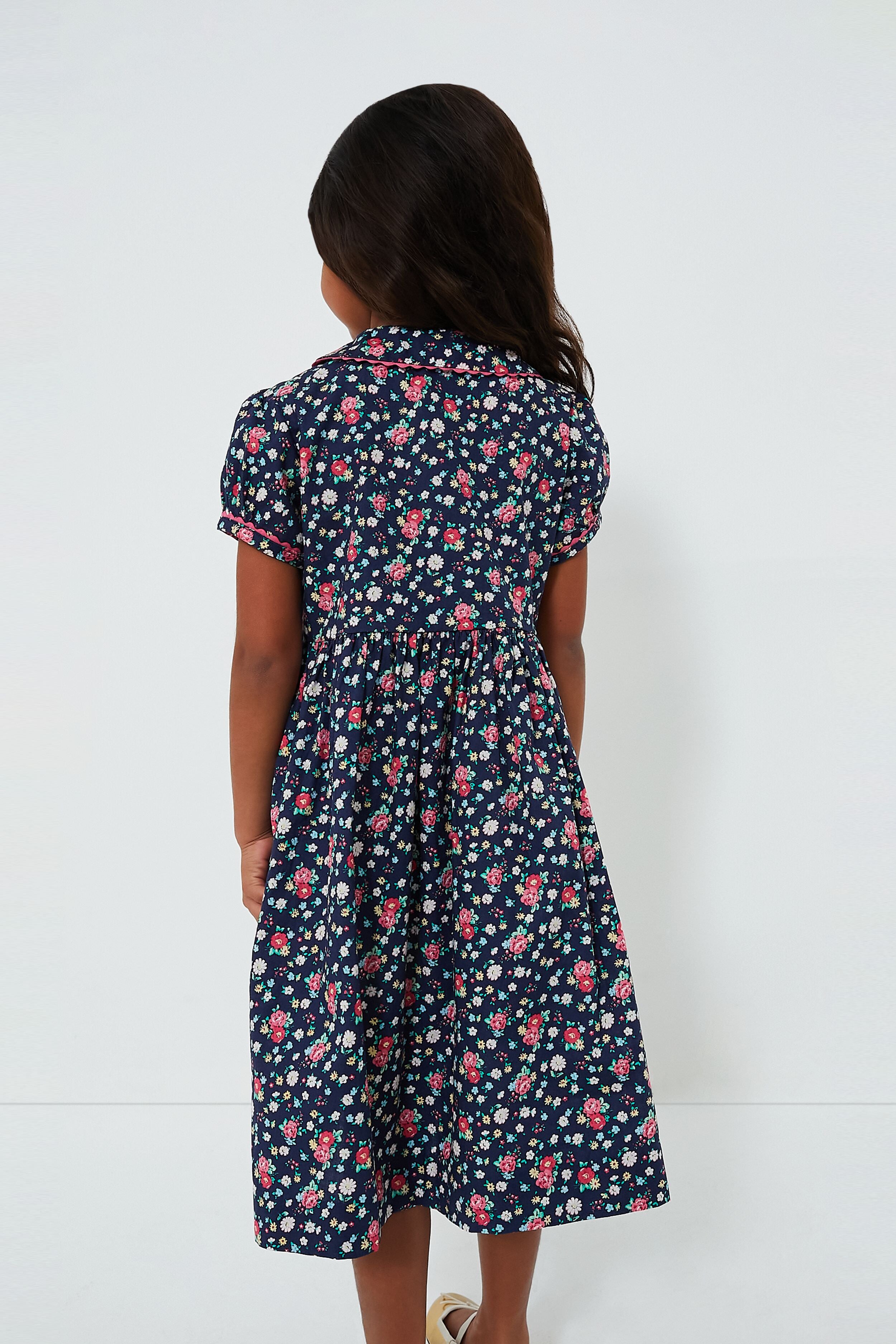 Floral Button-Front Dress-Charming Tale Store