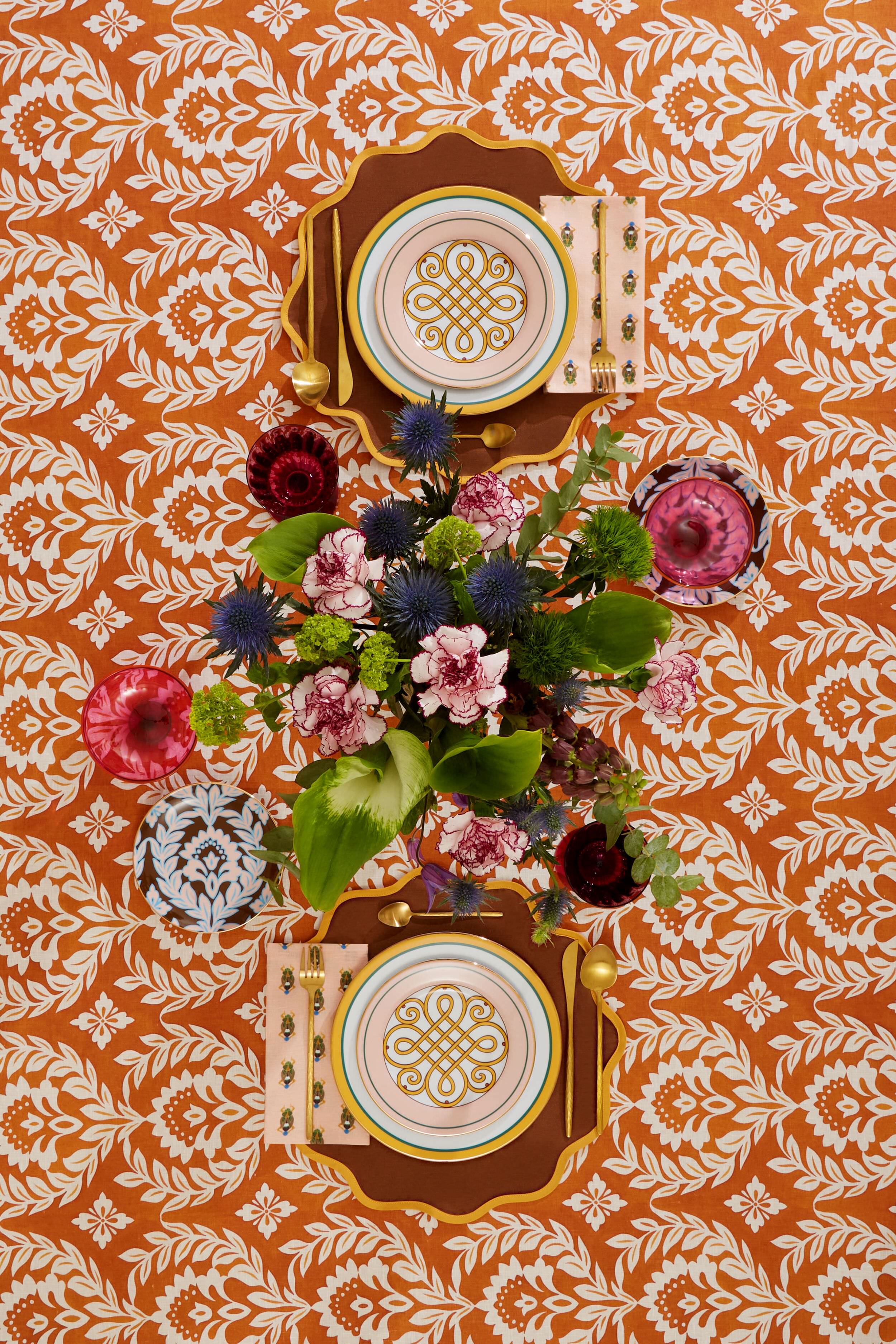 Pink Cortile Dessert Plates Set of 2-Charming Tale Store