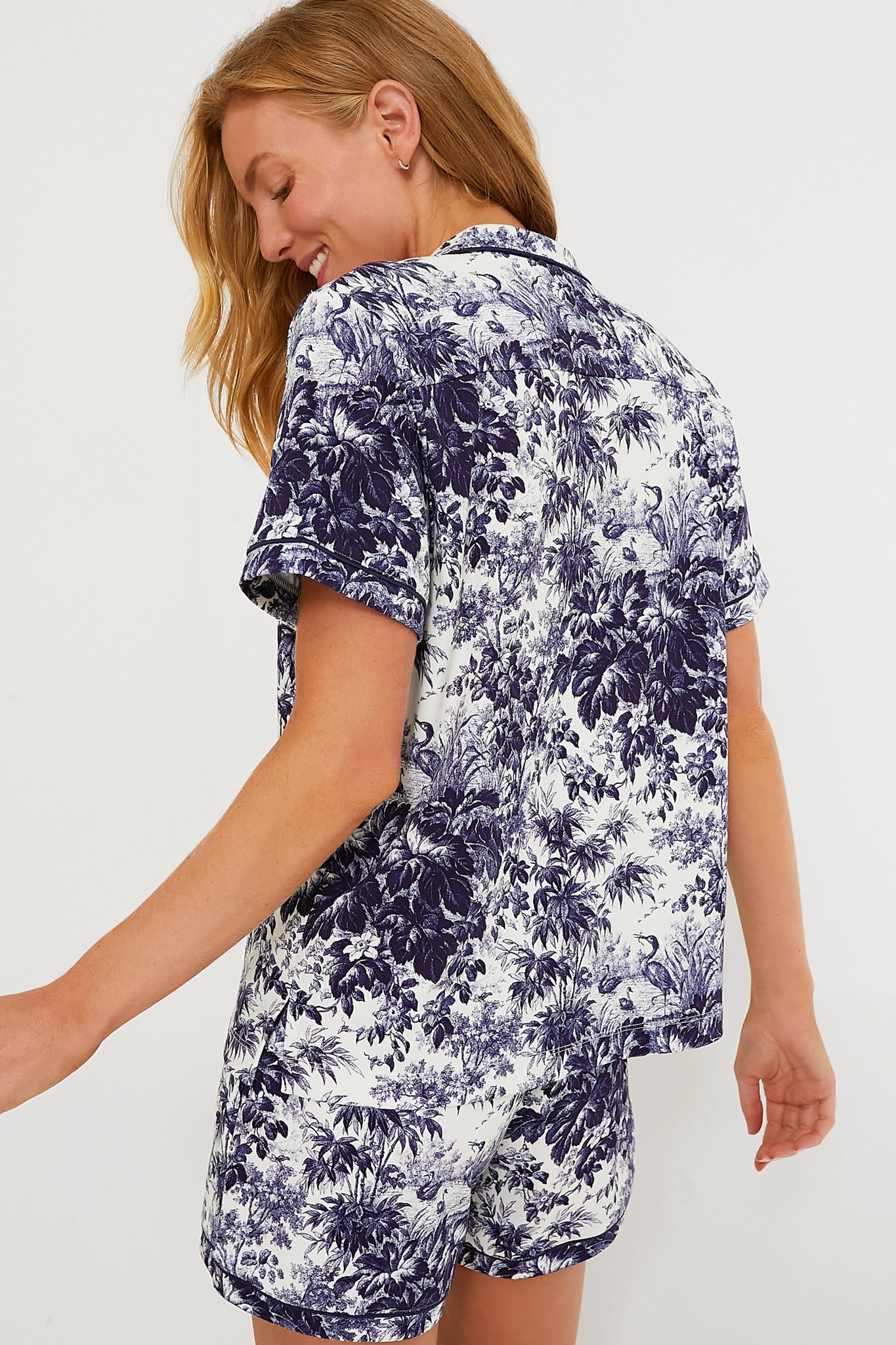 Cypress Toile Pajama Short Set-Charming Tale Store