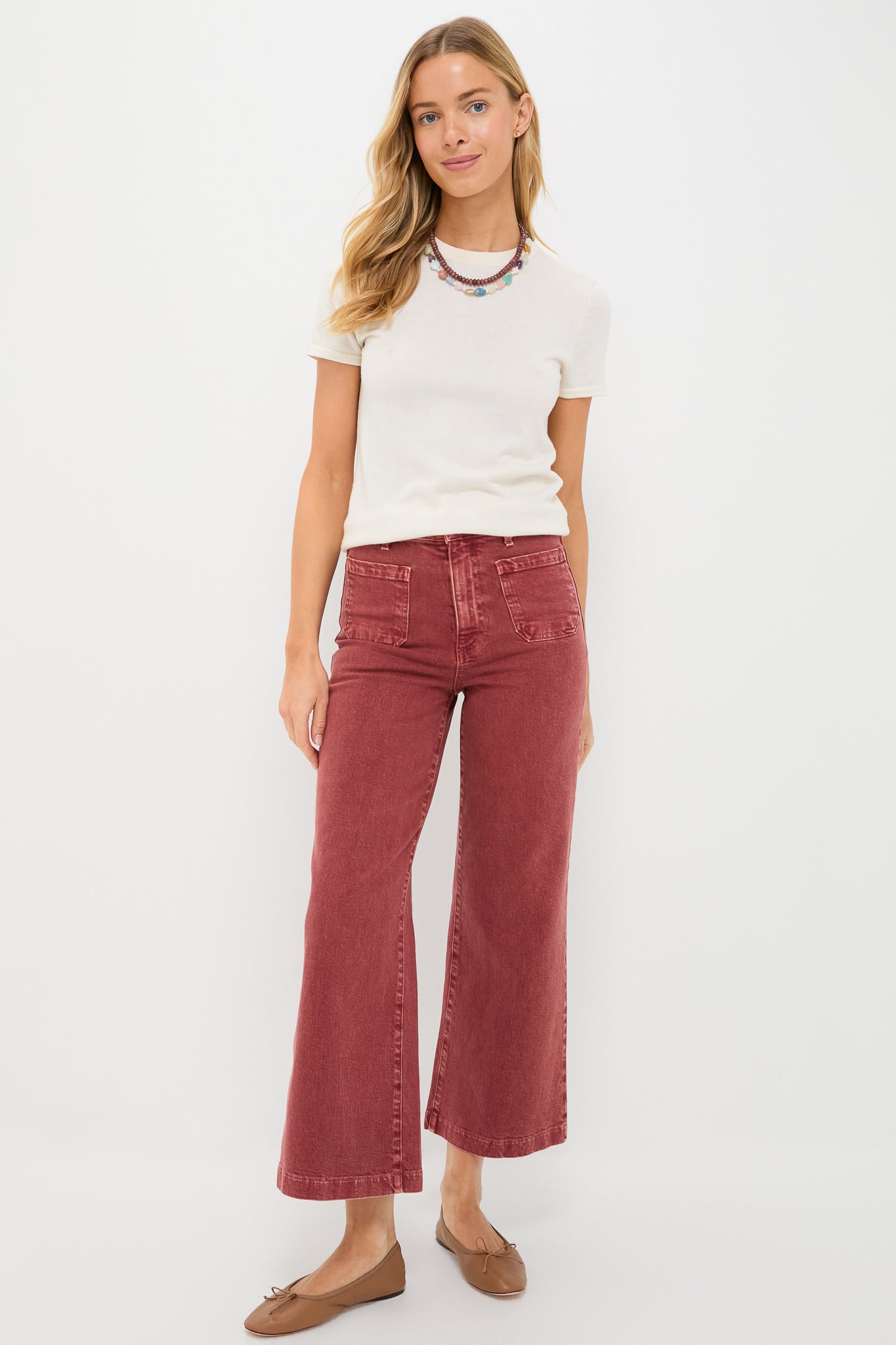 Sandwashed Spice Virginia Wideleg Ankle-Charming Tale Store