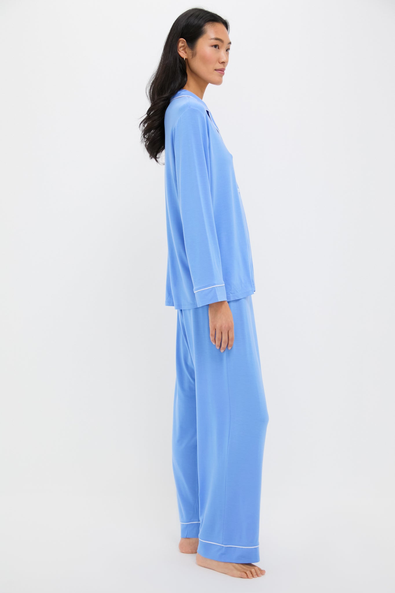 Cornflower Gisele Long PJ Set-Charming Tale Store